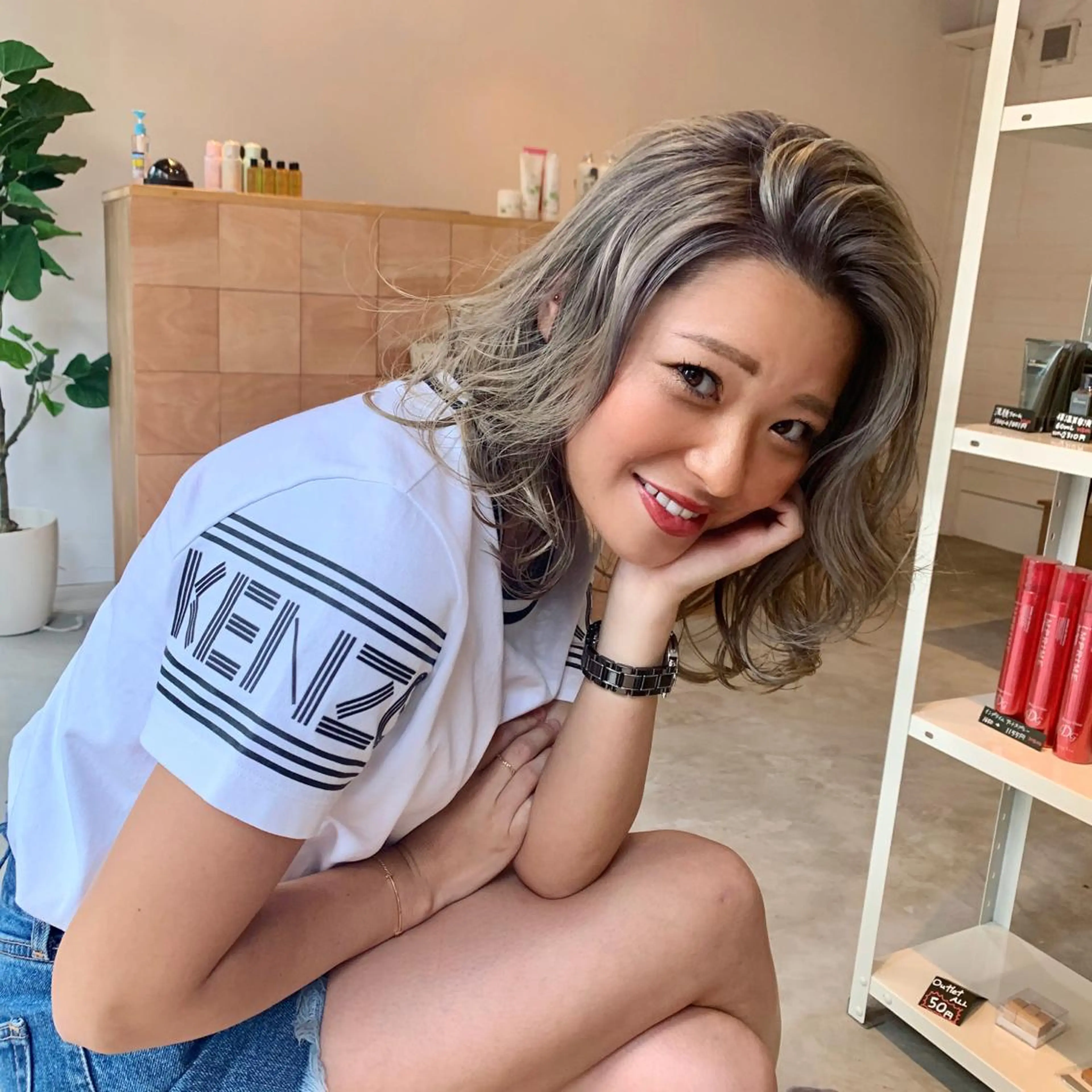 ミディアム 外国人風カラー 中嶋 【ナカジマ】のヘアスタイル