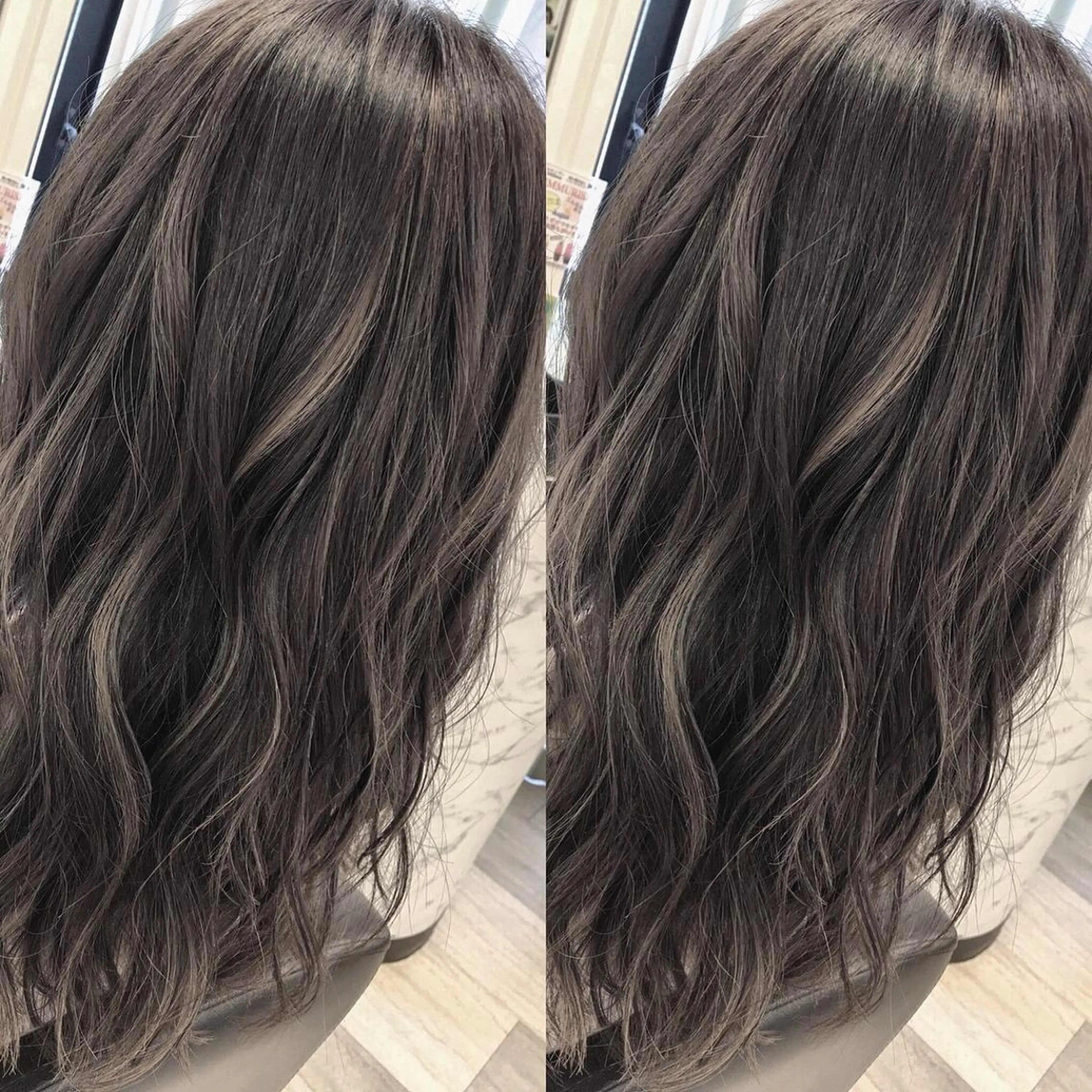 セミロング カラー box mico. mutsumiのヘアスタイル