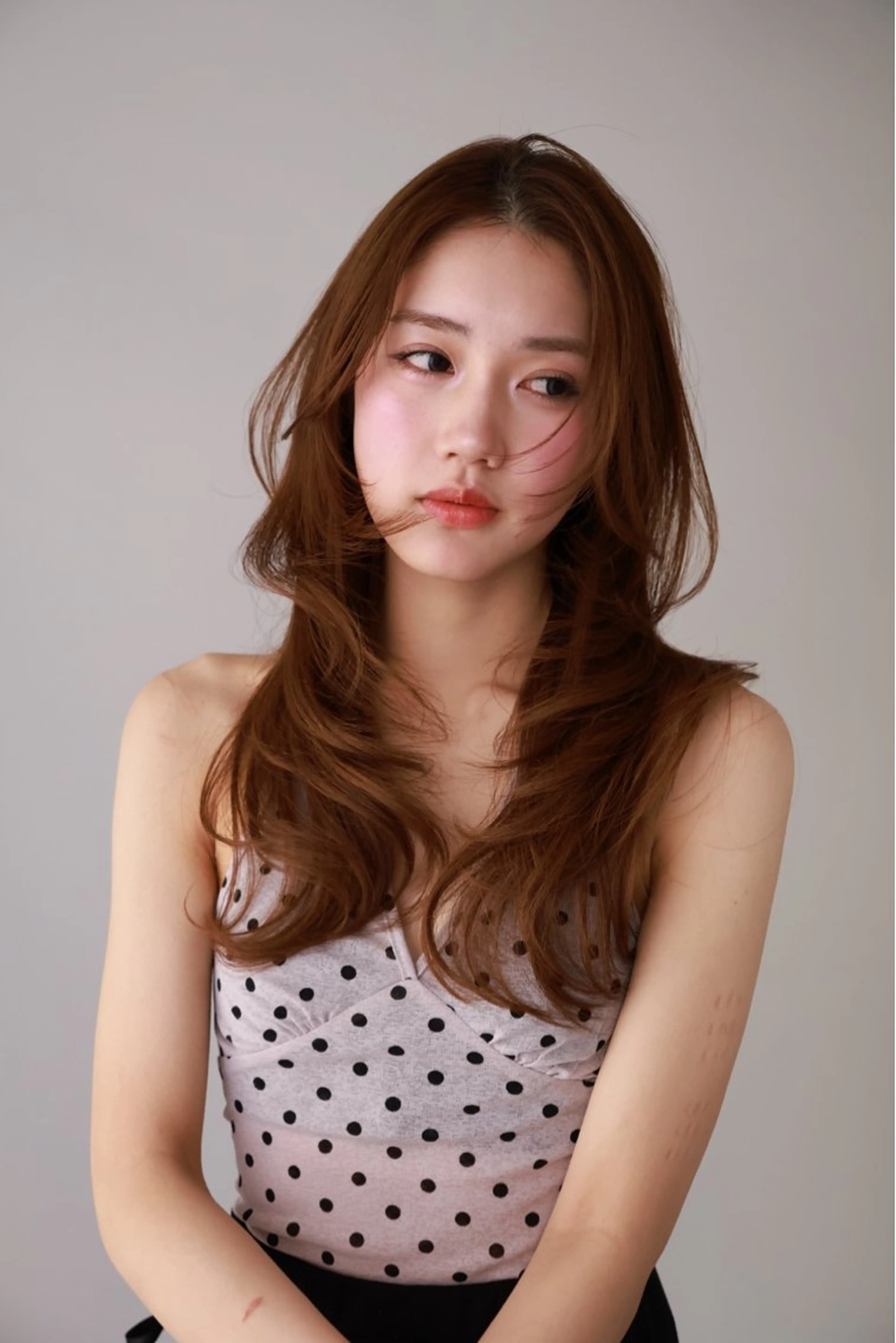 ロング レイヤーカット 立川🤍韓国ヘア/ レイヤー🇰🇷🖤のヘアスタイル