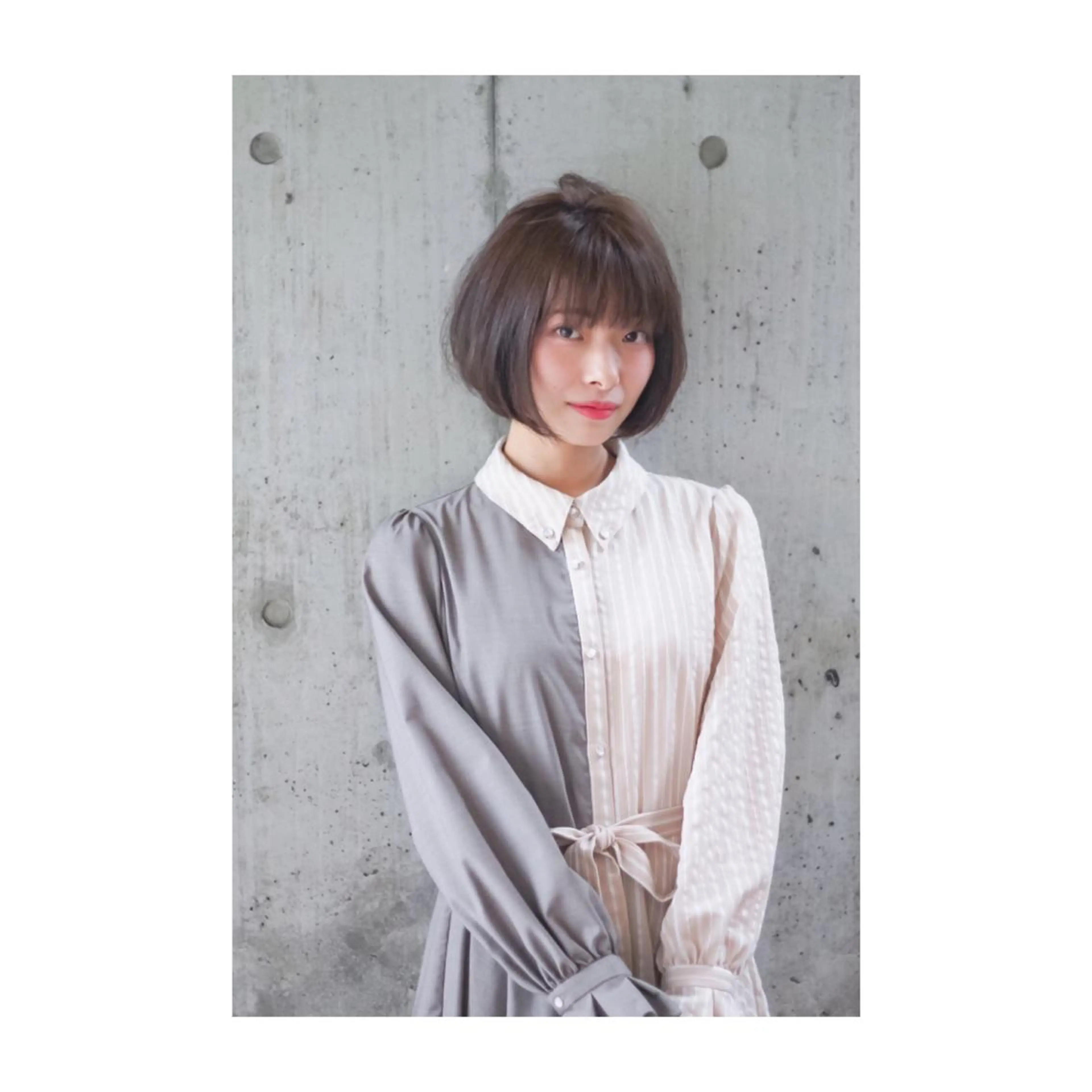 ショート カラー グレージュ ボブ カット ヘアカラー トリートメント HAIRsalon BONDS所属・山本 佳裕のヘアスタイル