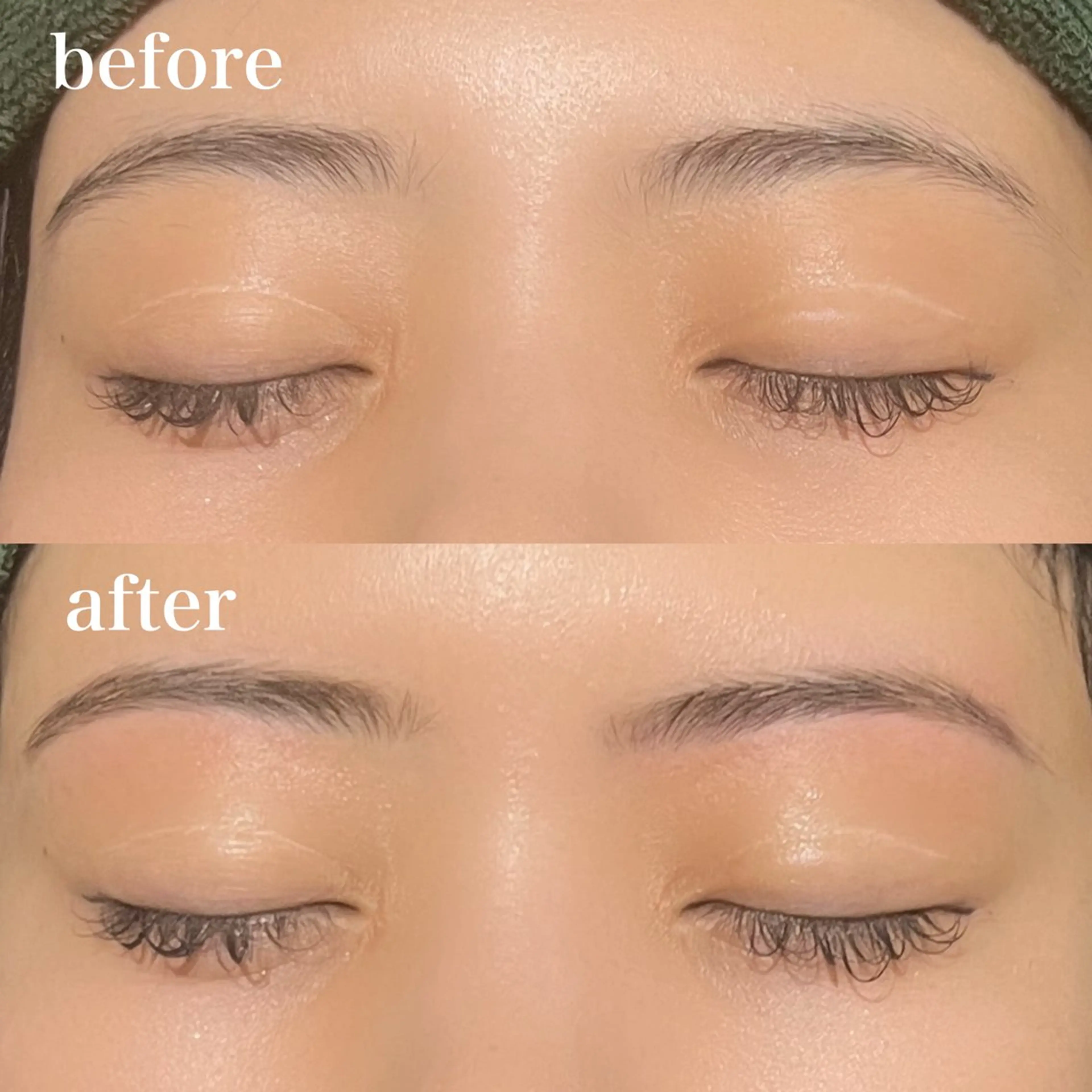 アイブロウ ワックス脱毛 眉カット アイブロウ&マツパ カラーモデルまなみのマツエク・マツパデザイン