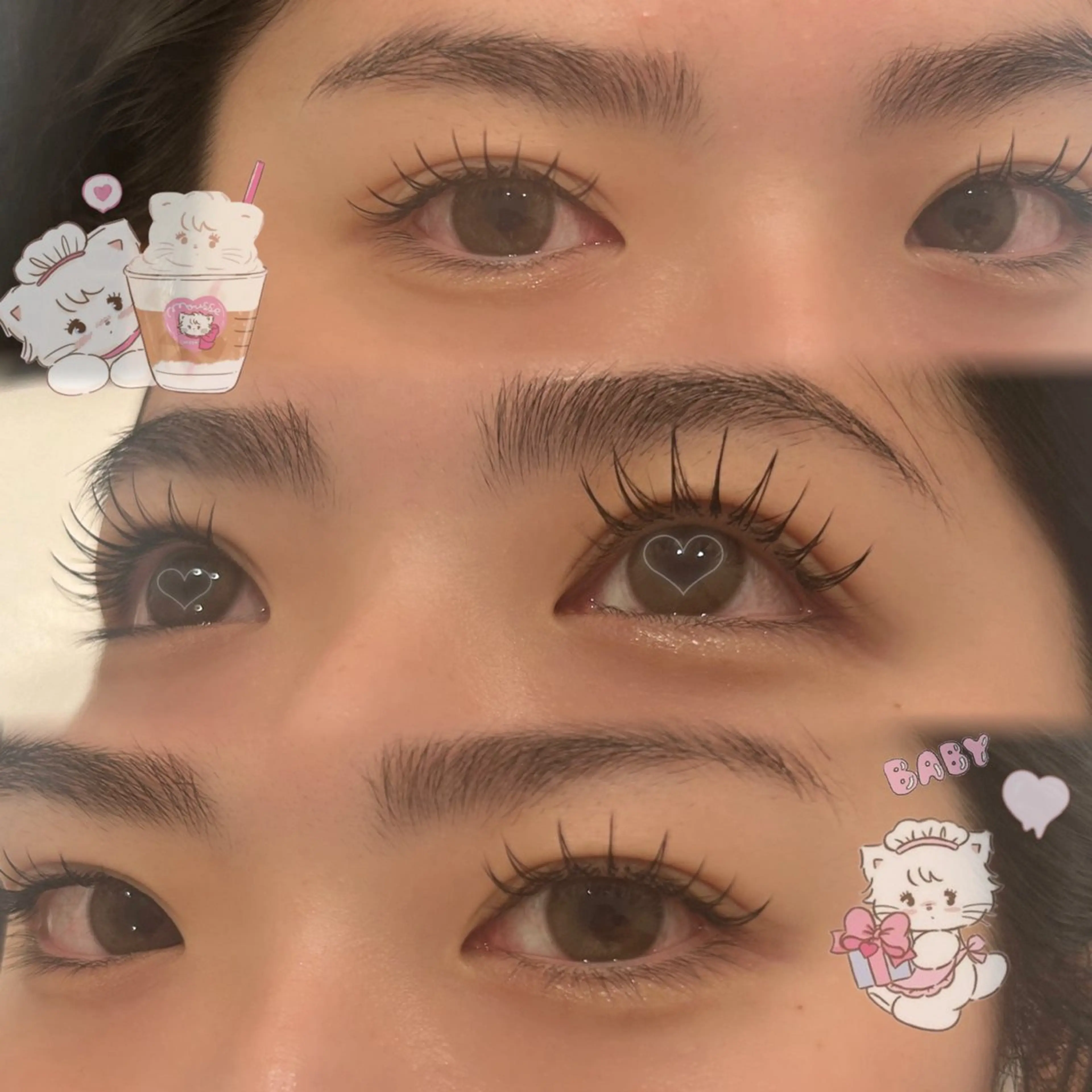 マツエク・マツパ Cカール キュート フラットラッシュ ELRe AYANO♡の眉毛・アイブロウイメージ