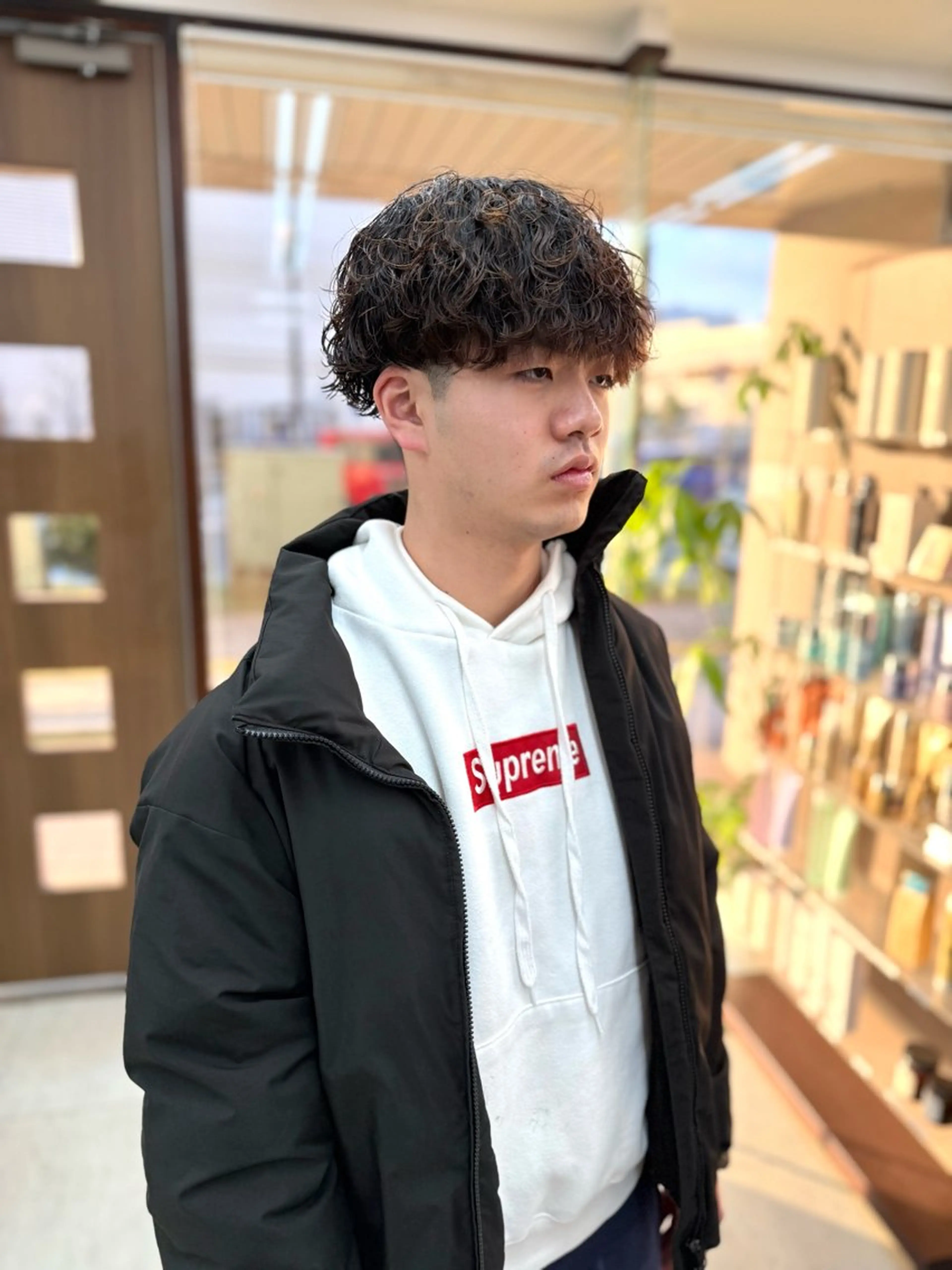 ショート パーマ メンズ メンズパーマ 波巻きパーマ カット パーマ メンズパーマの達人 /タカシマ　ダイスケのヘアスタイル