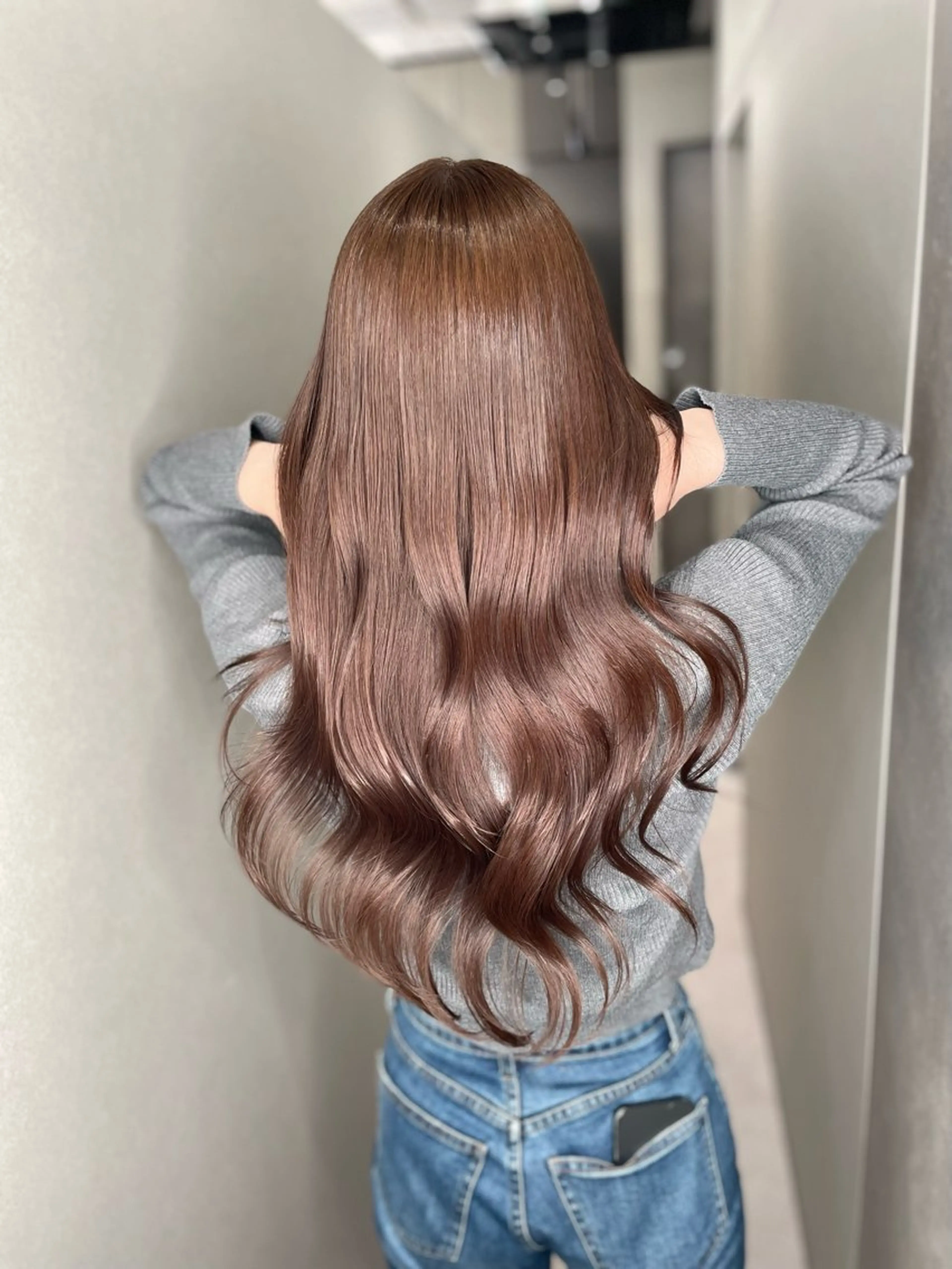 ロング カラー 透明感カラー 髪質改善 ヘアカラー トリートメント 今井 勝也のヘアスタイル