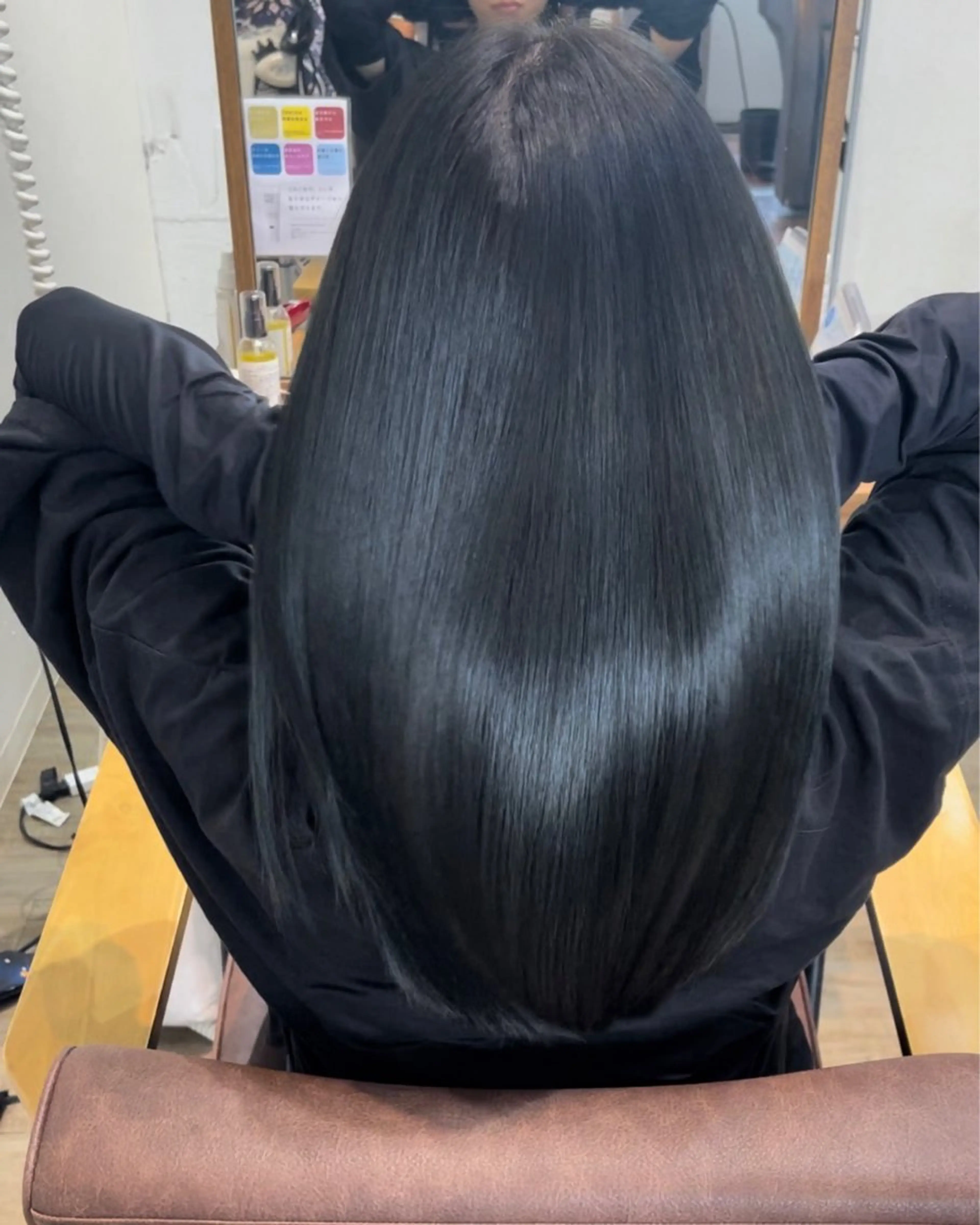 【平日限定】モテ髪カラー＋髪質改善トリートメント＋メンテカット　中級プラン　ロング料金なしの写真