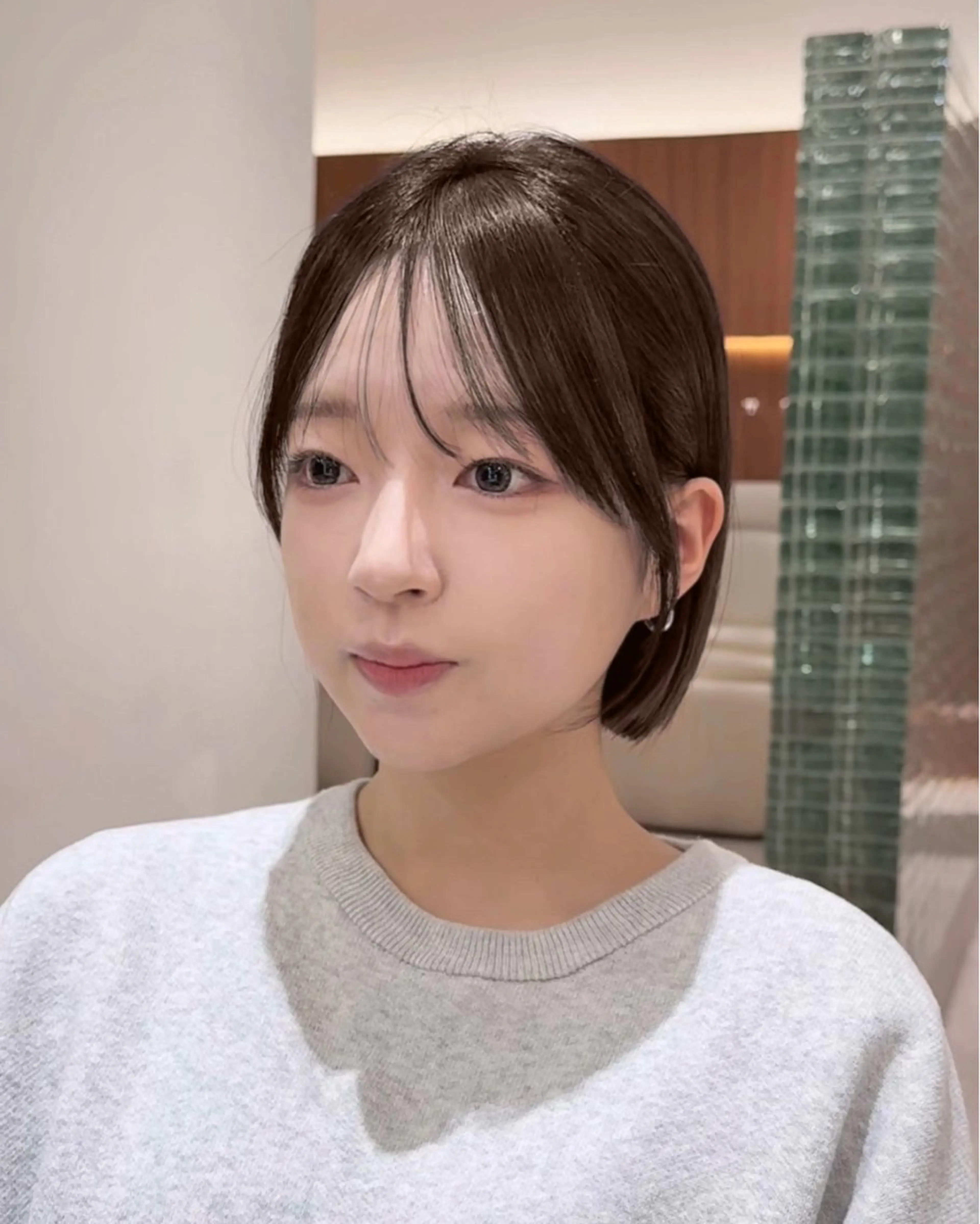 ショート カラー パーマ 切りっぱなしボブ ショートボブ ボブレイヤー 透明感カラー ボブ カット ヘアカラー 縮毛矯正 トリートメント 田中航平/渋谷ボブ/ レイヤーボブのヘアスタイル