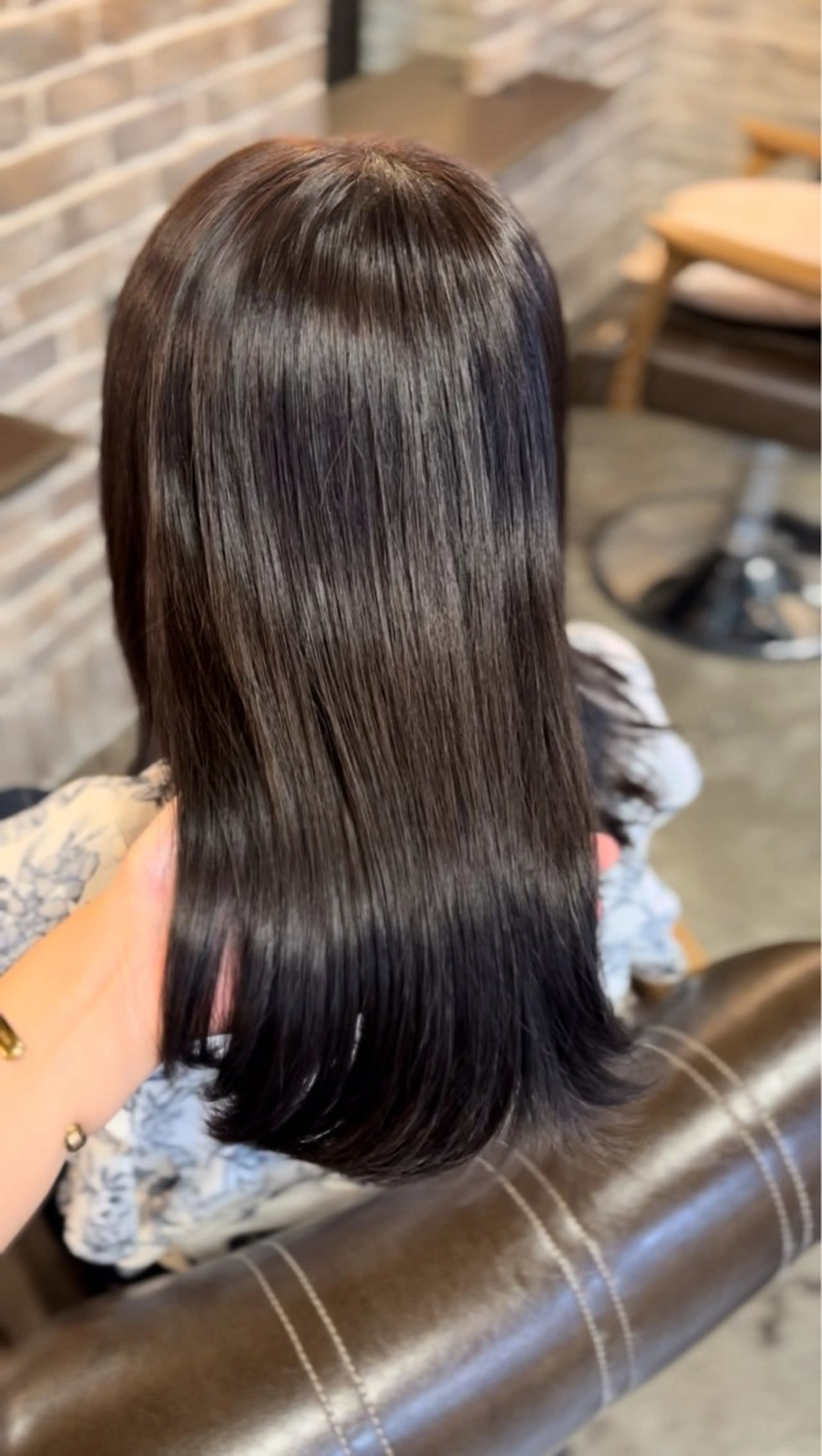 ミディアム メンズパーマ/透明感 カラー/徳田真緒のヘアスタイル