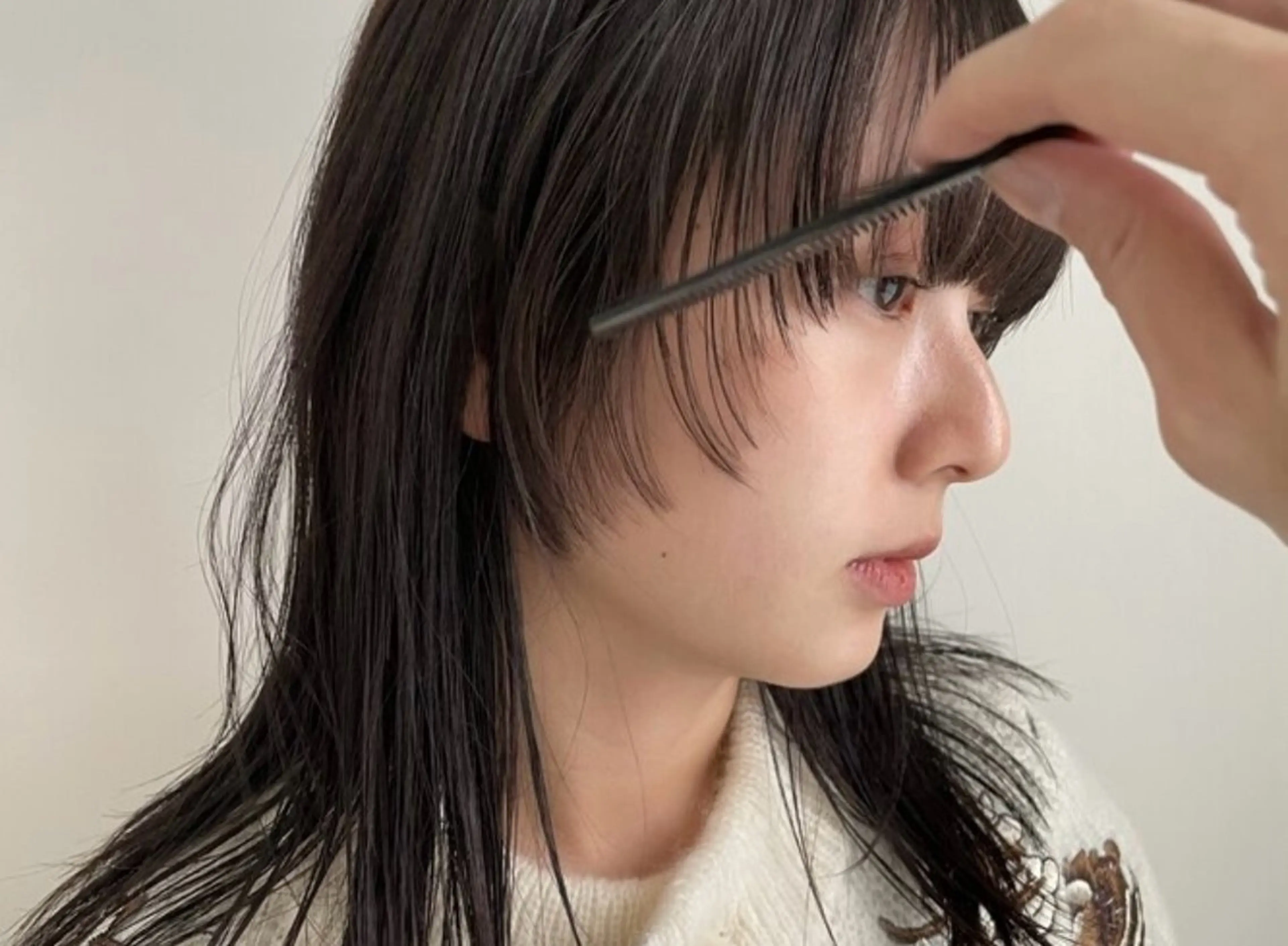 カット+カラー+髪質改善🧴Aujuaトリートメントの写真