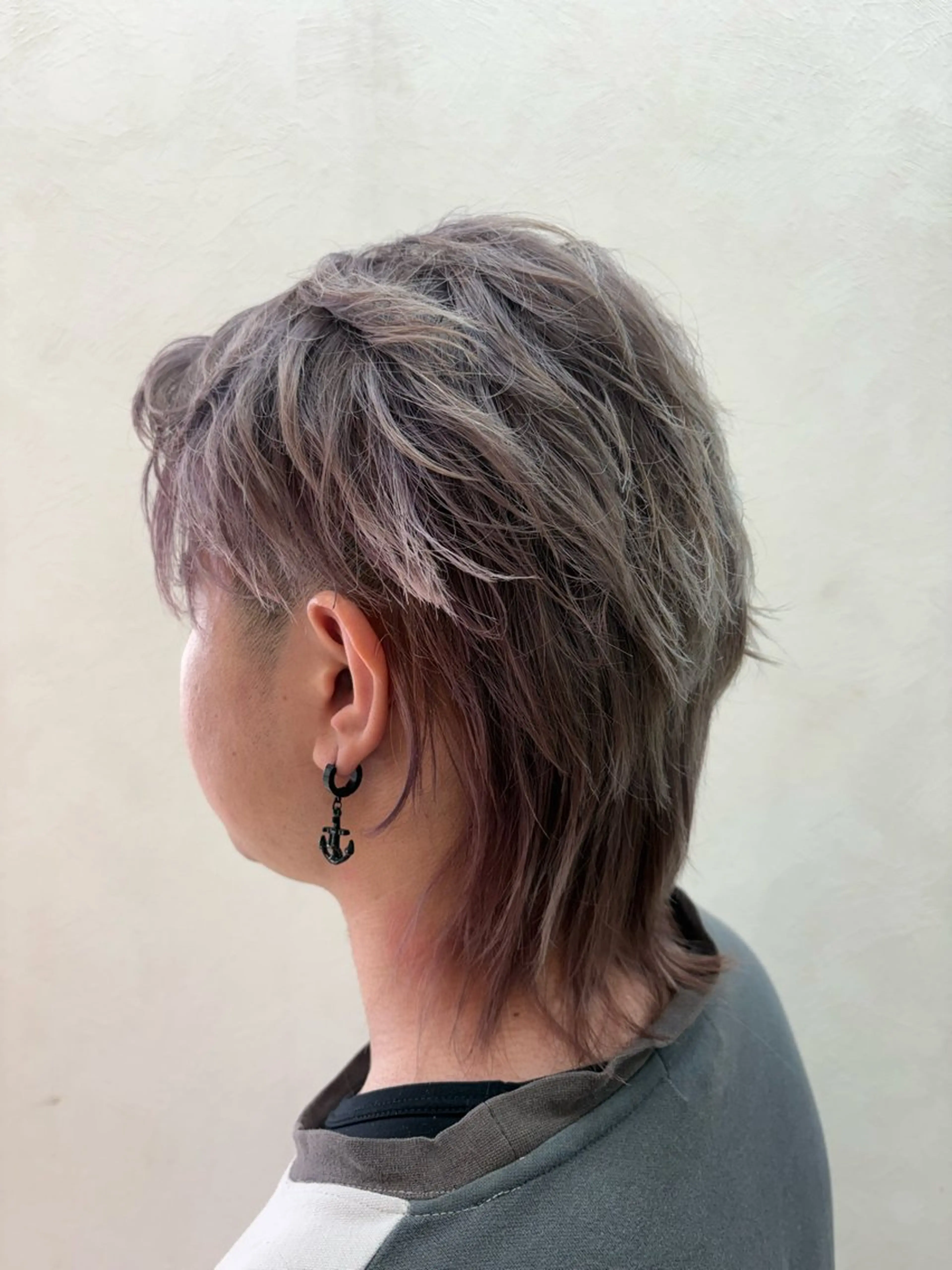 ショート ウルフカット カット 桜井 陸のヘアスタイル