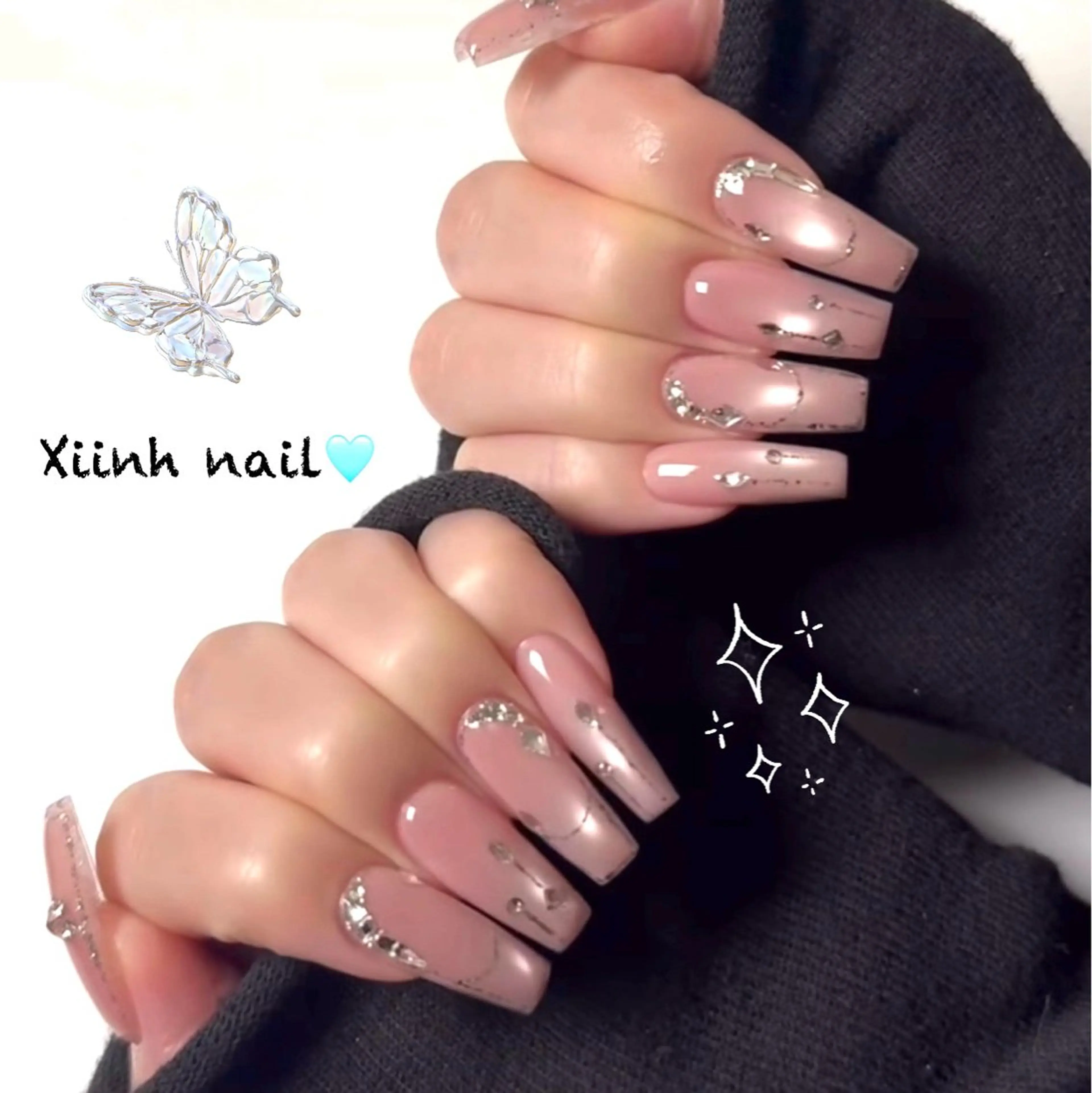 ネイル チークネイル 桜ネイル フットネイル ジェルネイル ハロウィン XIINH NAIL SALONのネイルデザイン