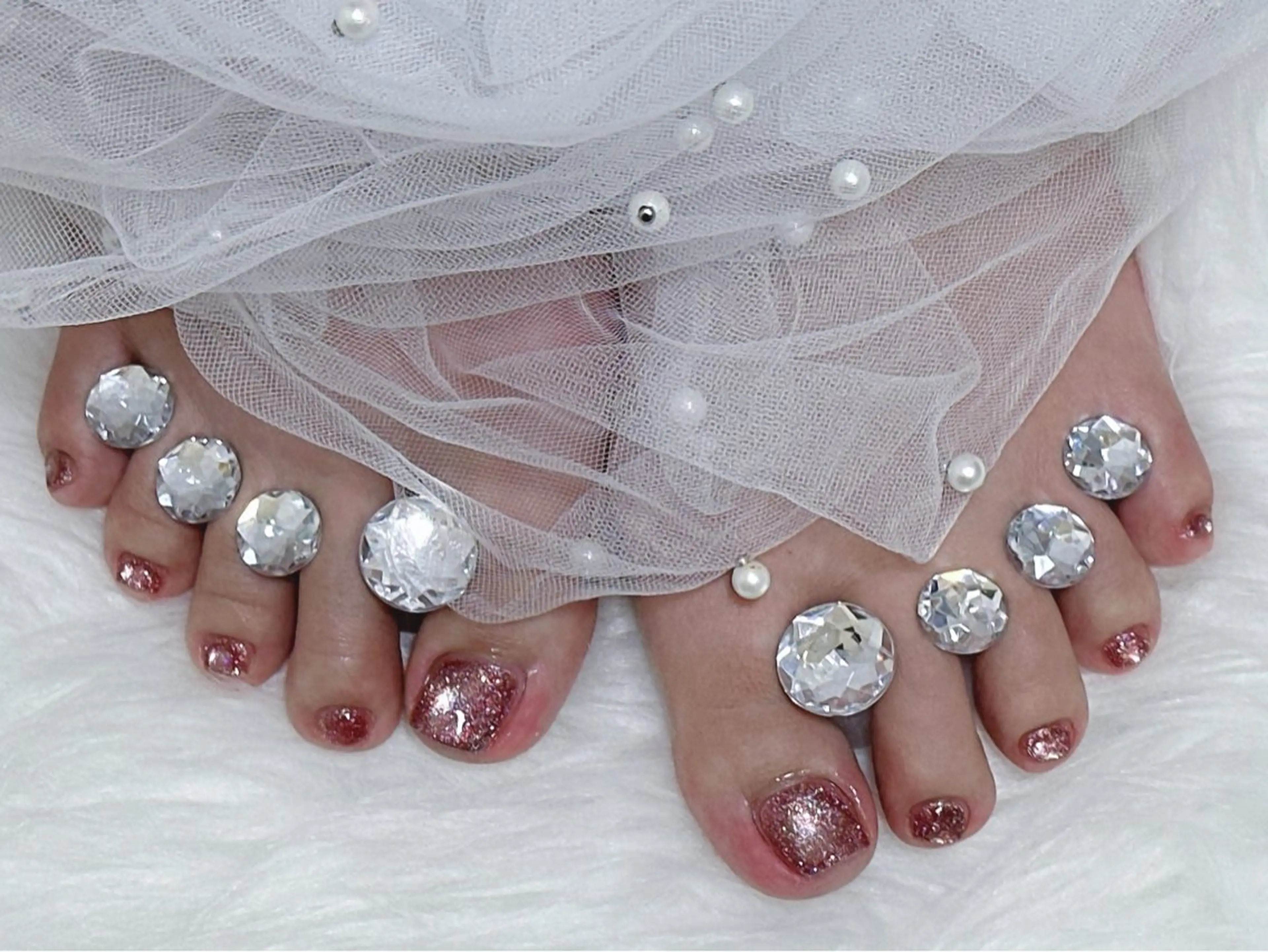 ネイル フットネイル 【Eclat ｴｸﾗ】nail＆beauty所属・Eclat〔ｴｸﾗ〕 MOEKA𝜗𝜚*のネイルデザイン