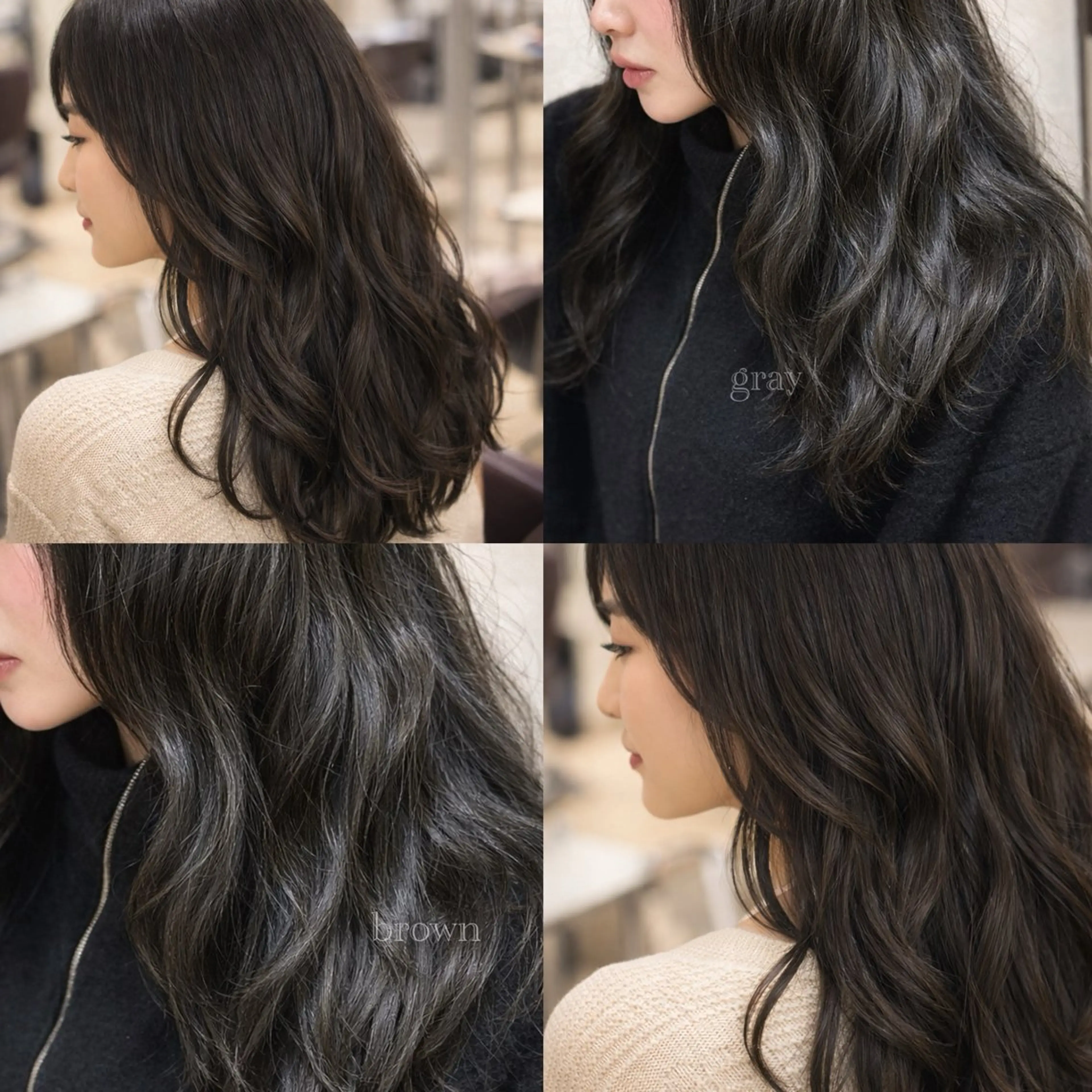 カラー ブリーチ 透明感カラー グレージュ ブリーチなしカラー Yoshida neiroのヘアスタイル