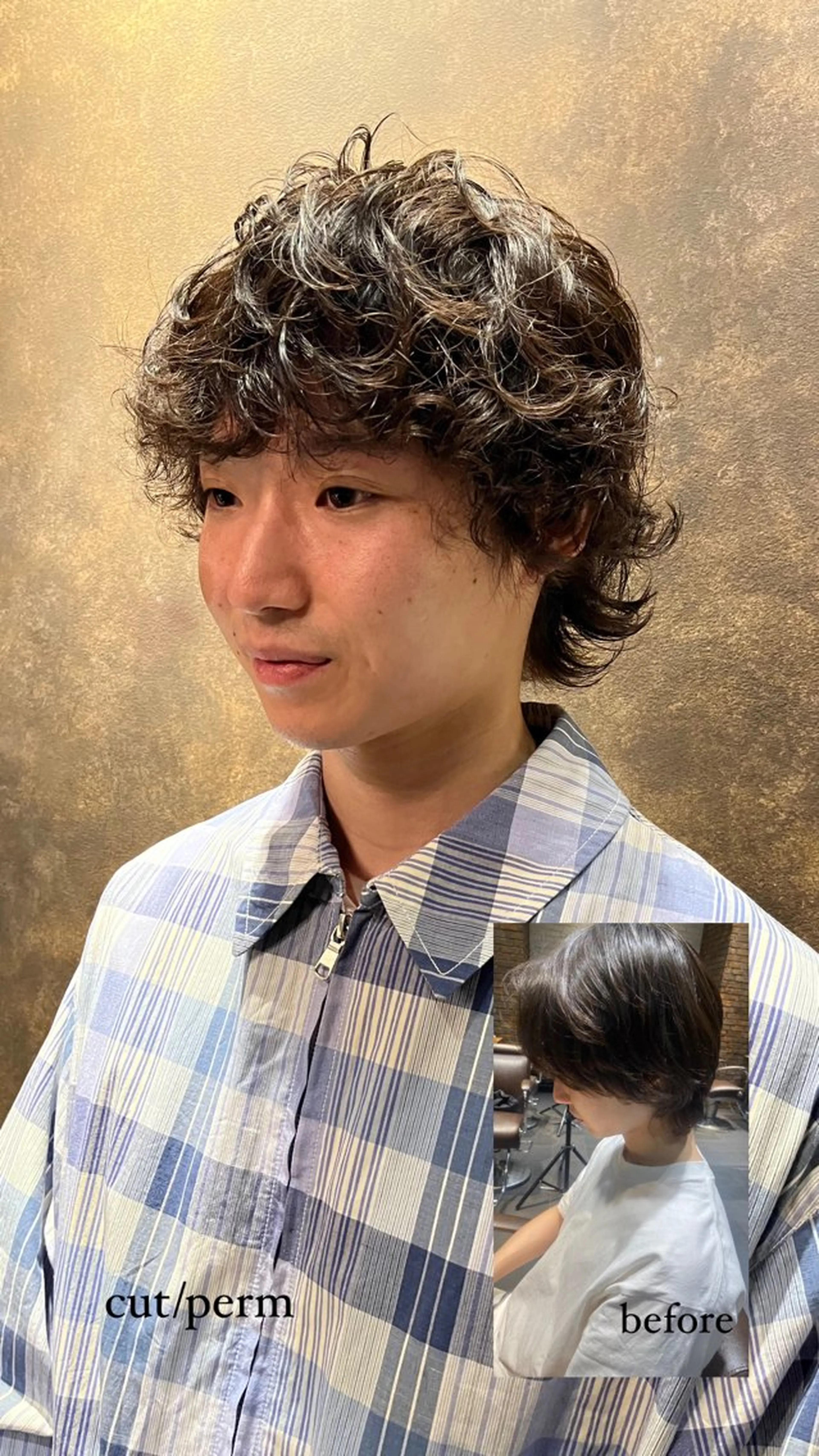 パーマ メンズ カット パーマ 銀座/MINX 宇都 愛梨/デザインカットのヘアスタイル