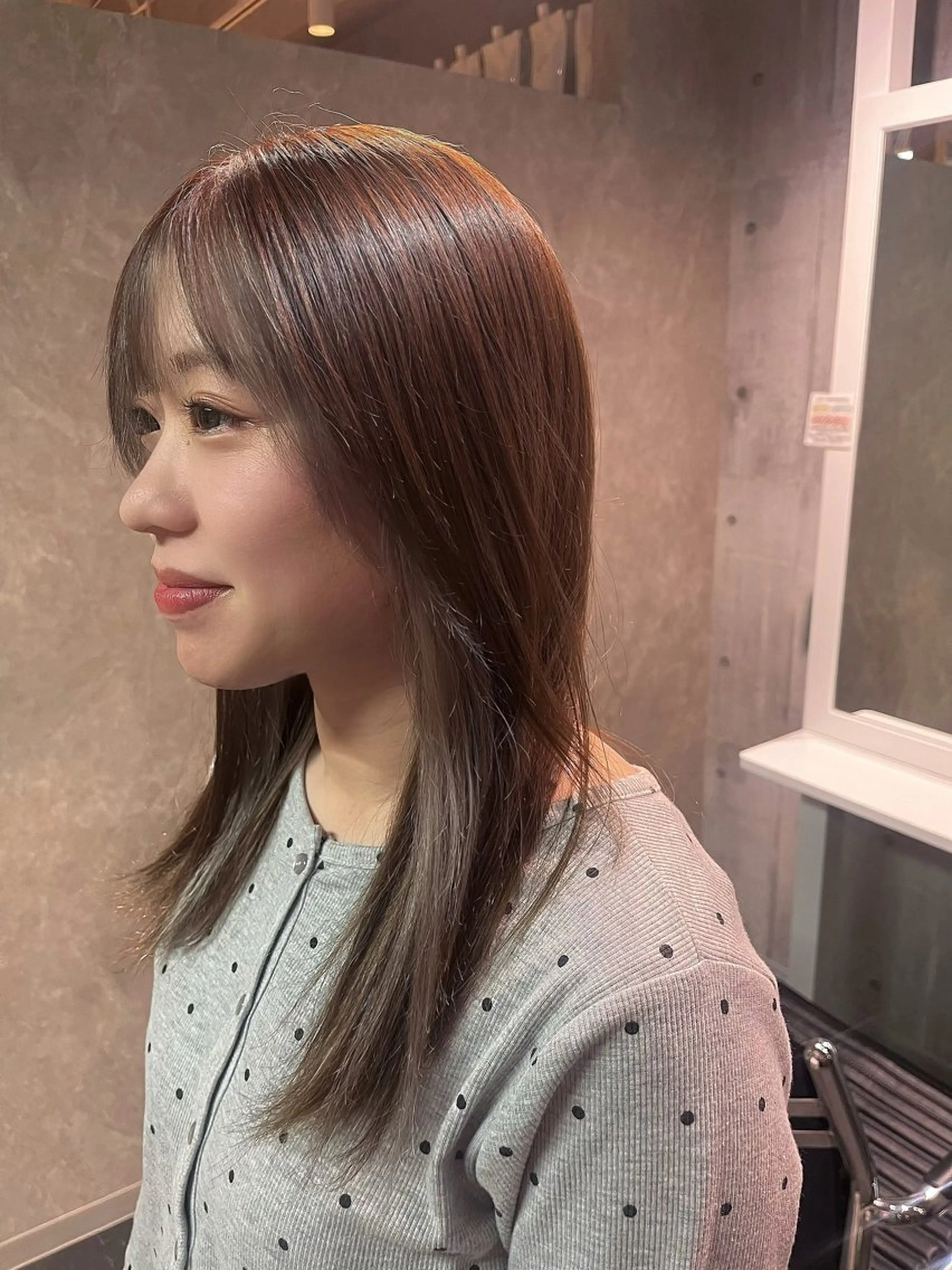 セミロング ミストバング ヘアカラー III_en hair所属・派手髪✩/デザイン カラー✩/南川百葉のヘアスタイル