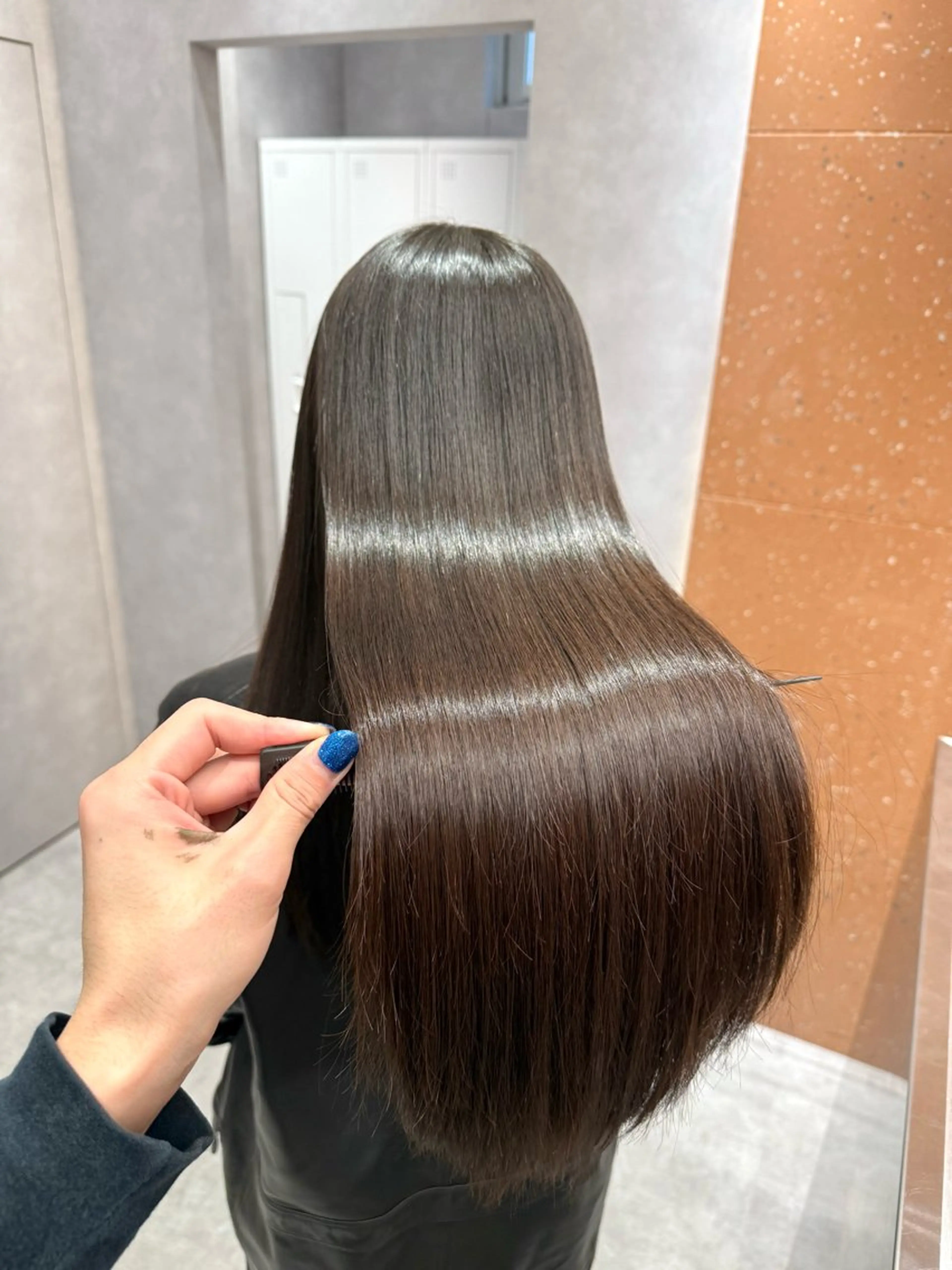ロング カラー パーマ ヘアアレンジ 縮毛矯正 salowin新宿East3階所属・艶美髪/髪質改善 /縮毛矯正/木元渓太のヘアスタイル