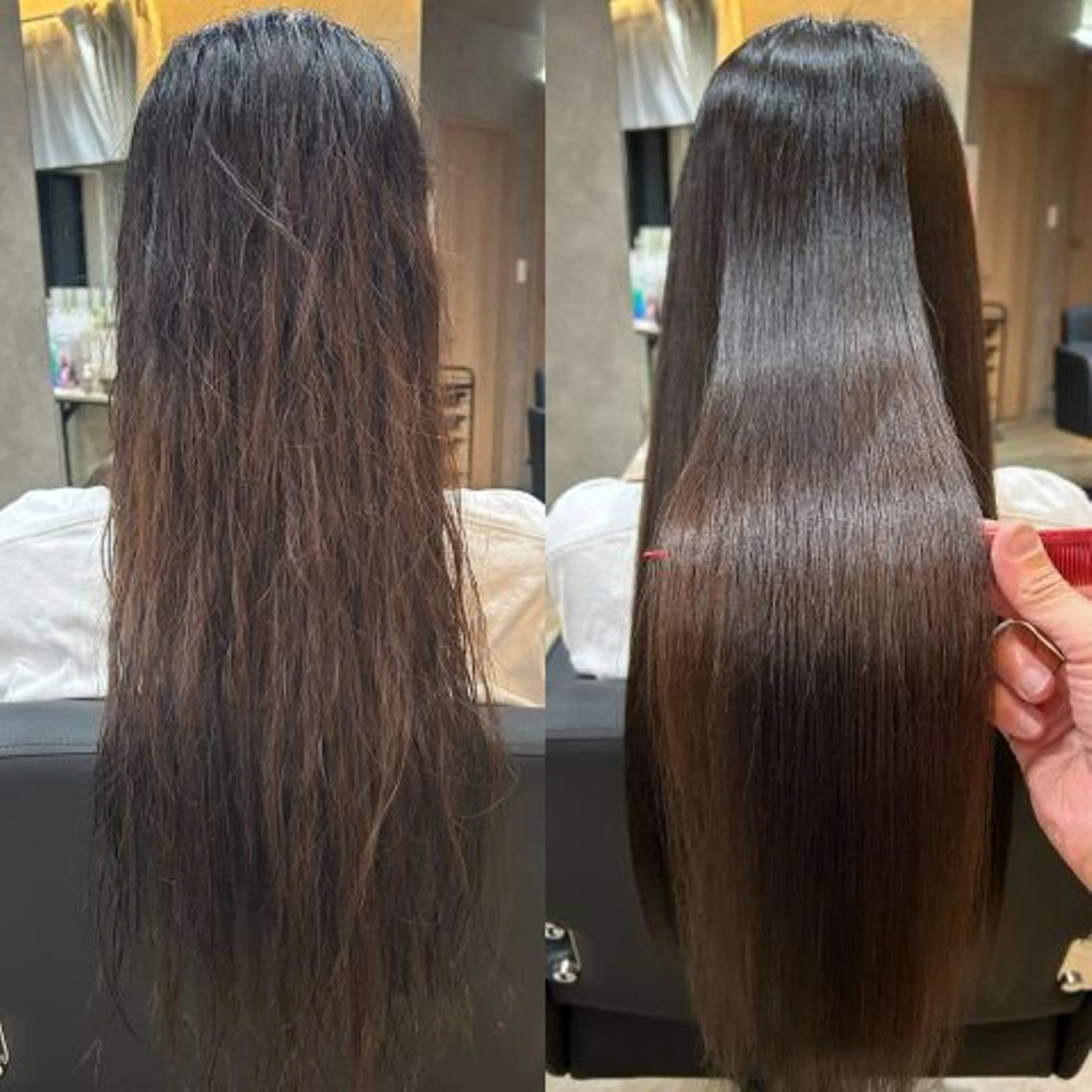 ロング 髪質改善 縮毛矯正 カット トリートメント 飯塚 🍀のヘアスタイル