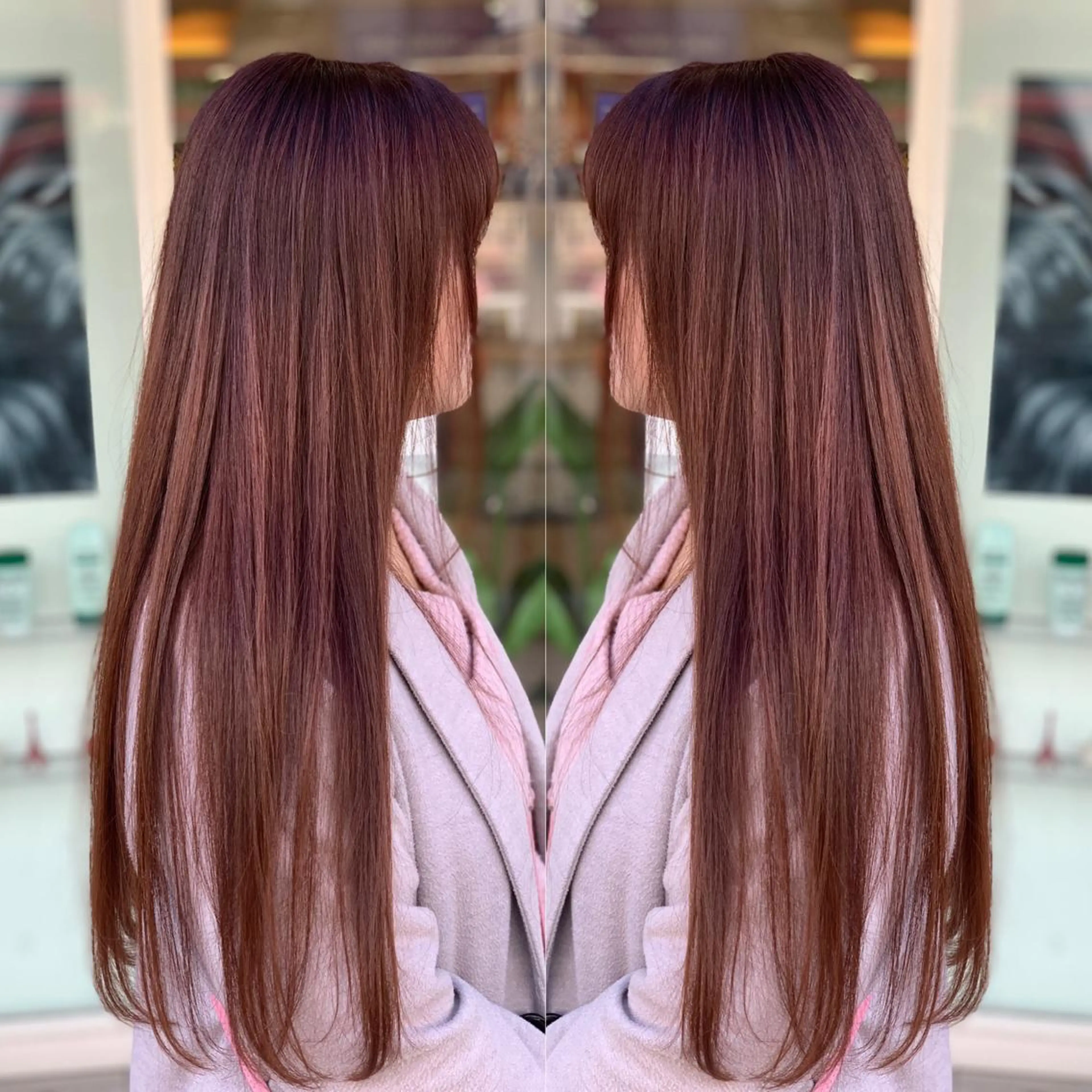 ロング カラー 髪質改善 トリートメント カット ヘアカラー トリートメント 髪質改善/縮毛矯正 /ブリーチ矯正/岡部のヘアスタイル