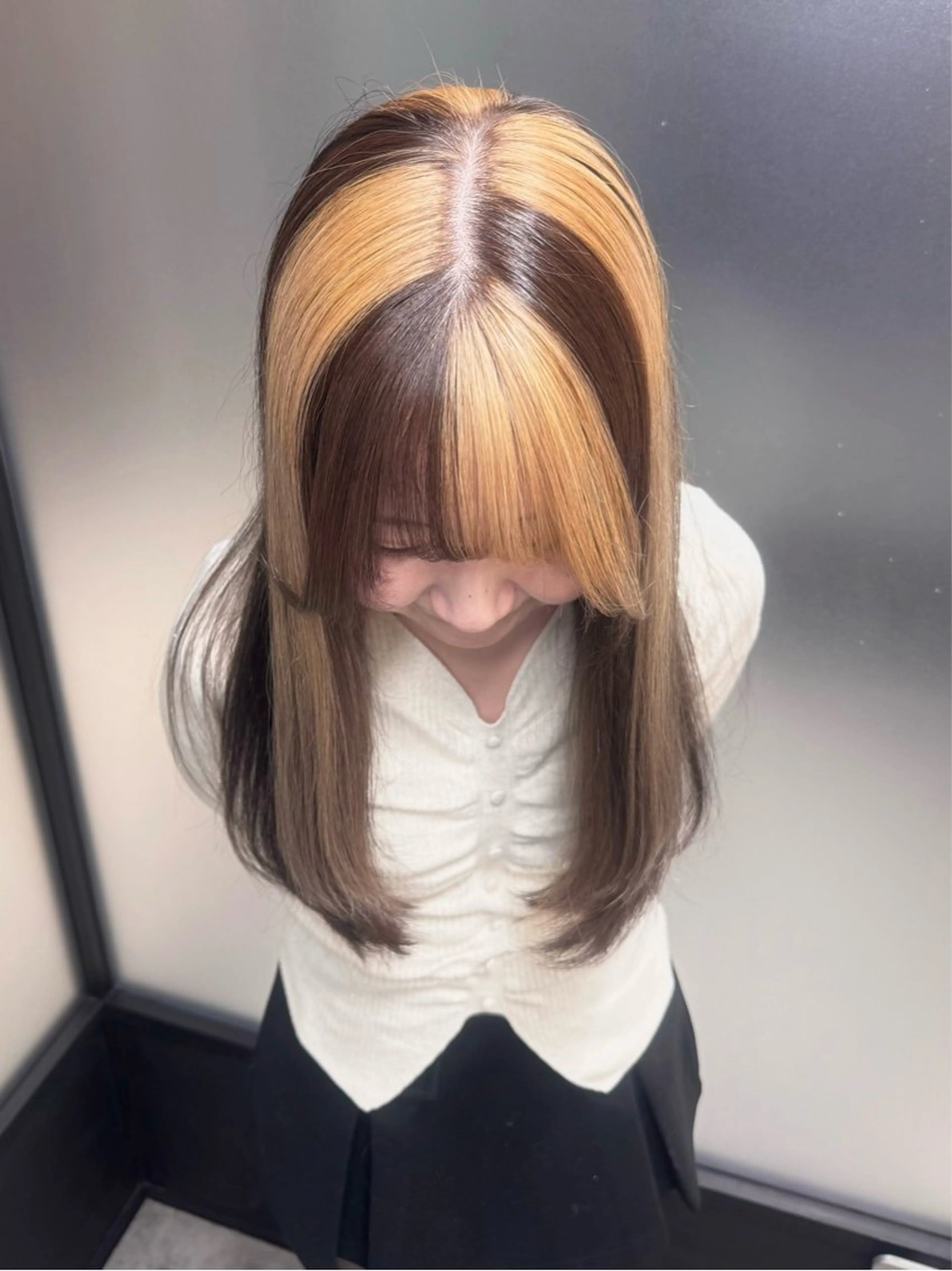 ロング カラー カット ヘアカラー トリートメント SALOWIN 原宿 IL Salice所属・MIMI🌻໋᳝݊ 個性派カラー⑅ ⸝꙳のヘアスタイル