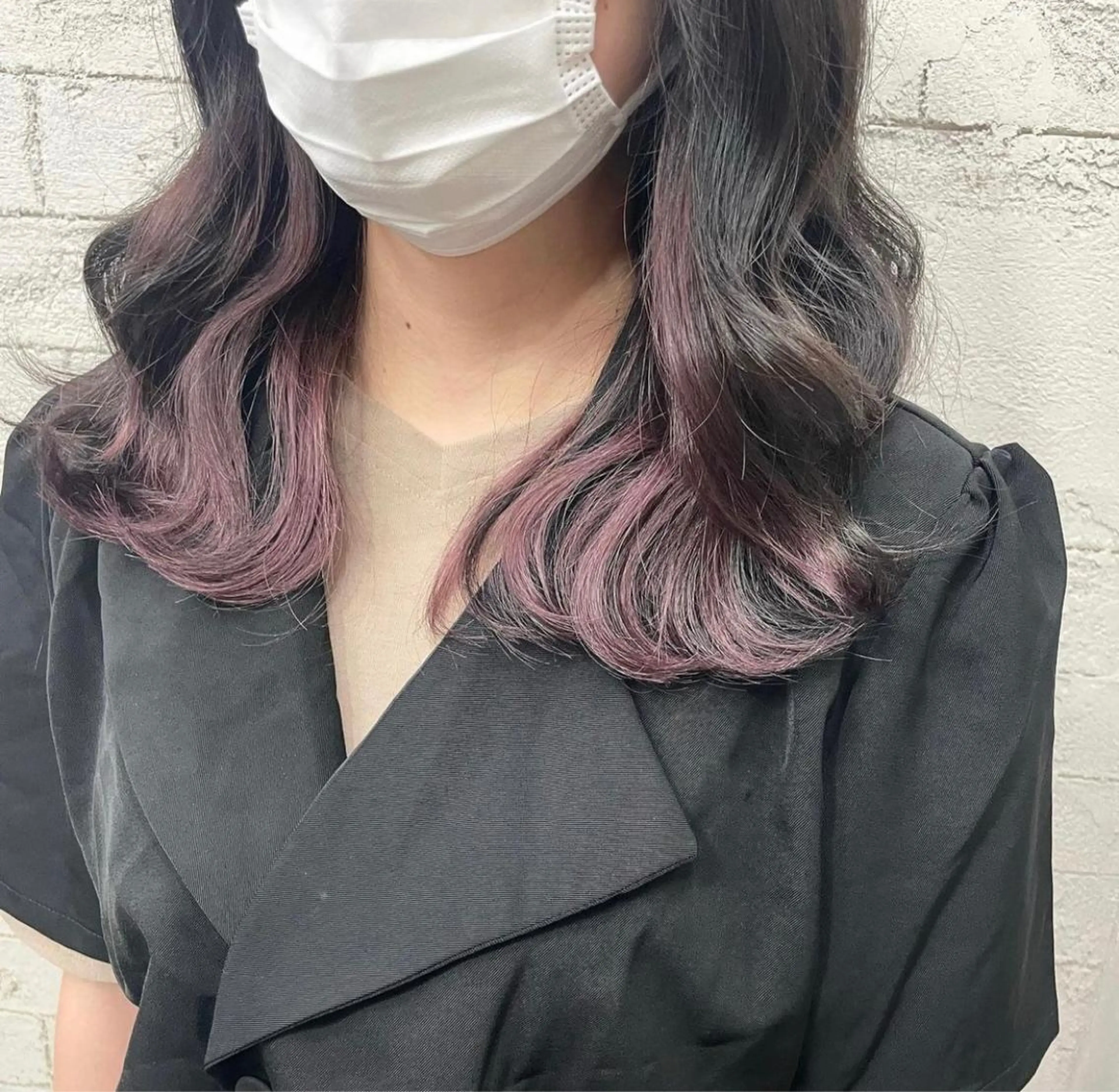 セミロング ブリーチカラー 🤎〰️Yuunaのヘアスタイル