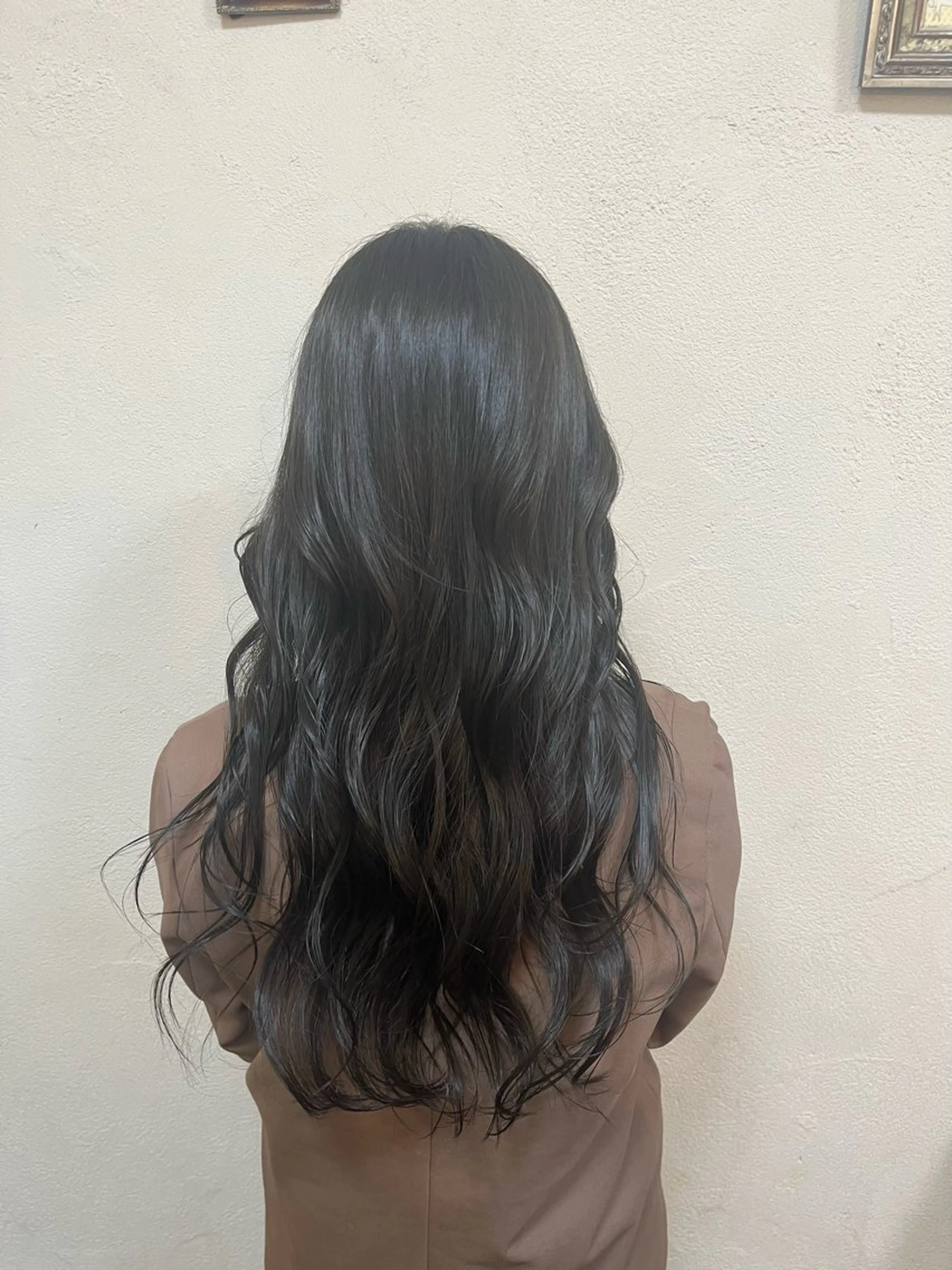 ロング カラー うる艶カラー× ハイトーン/miuのヘアスタイル