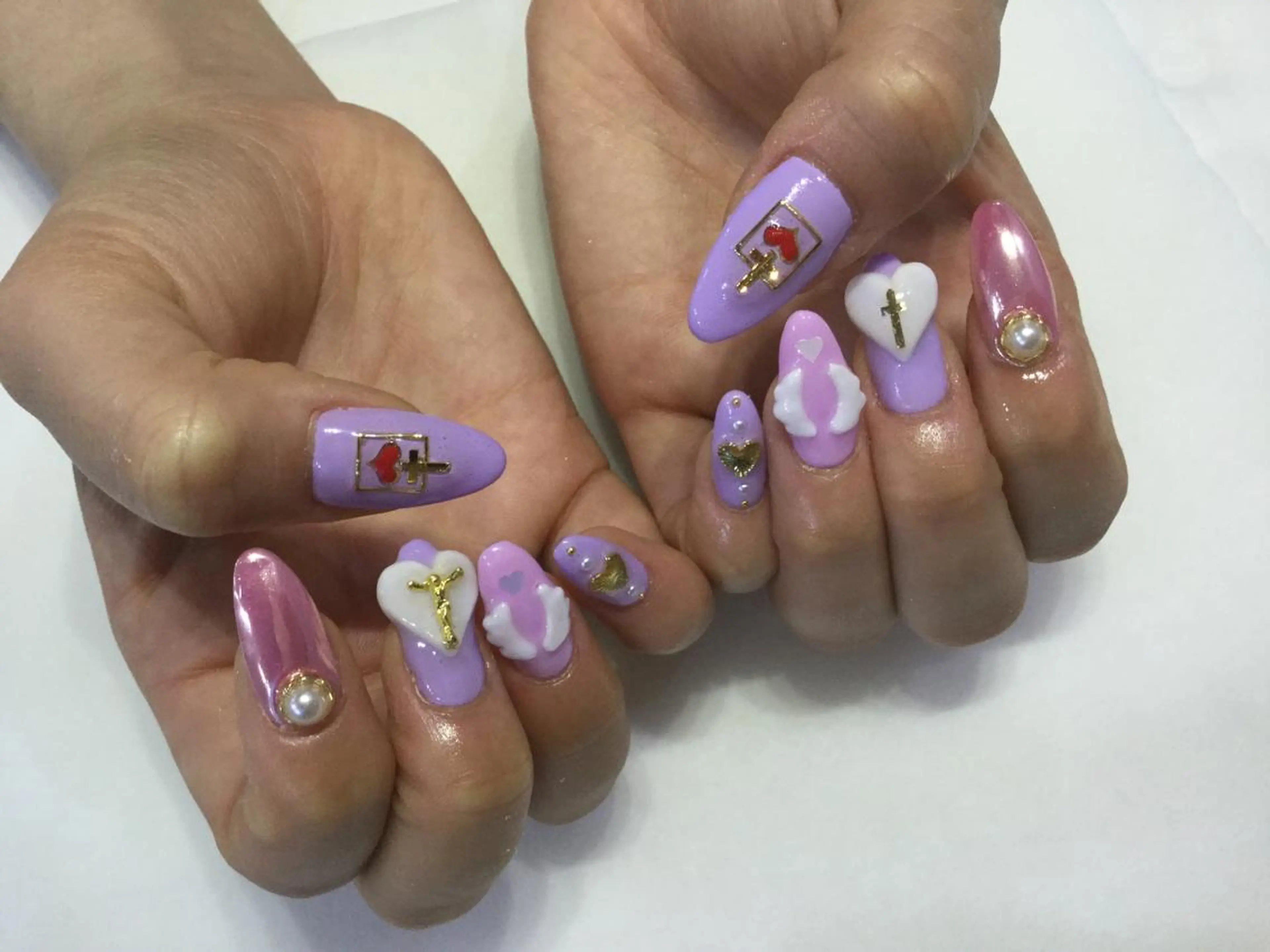 ネイル ハンドネイル 💎🐰 saki. m 🐰💎のネイルデザイン