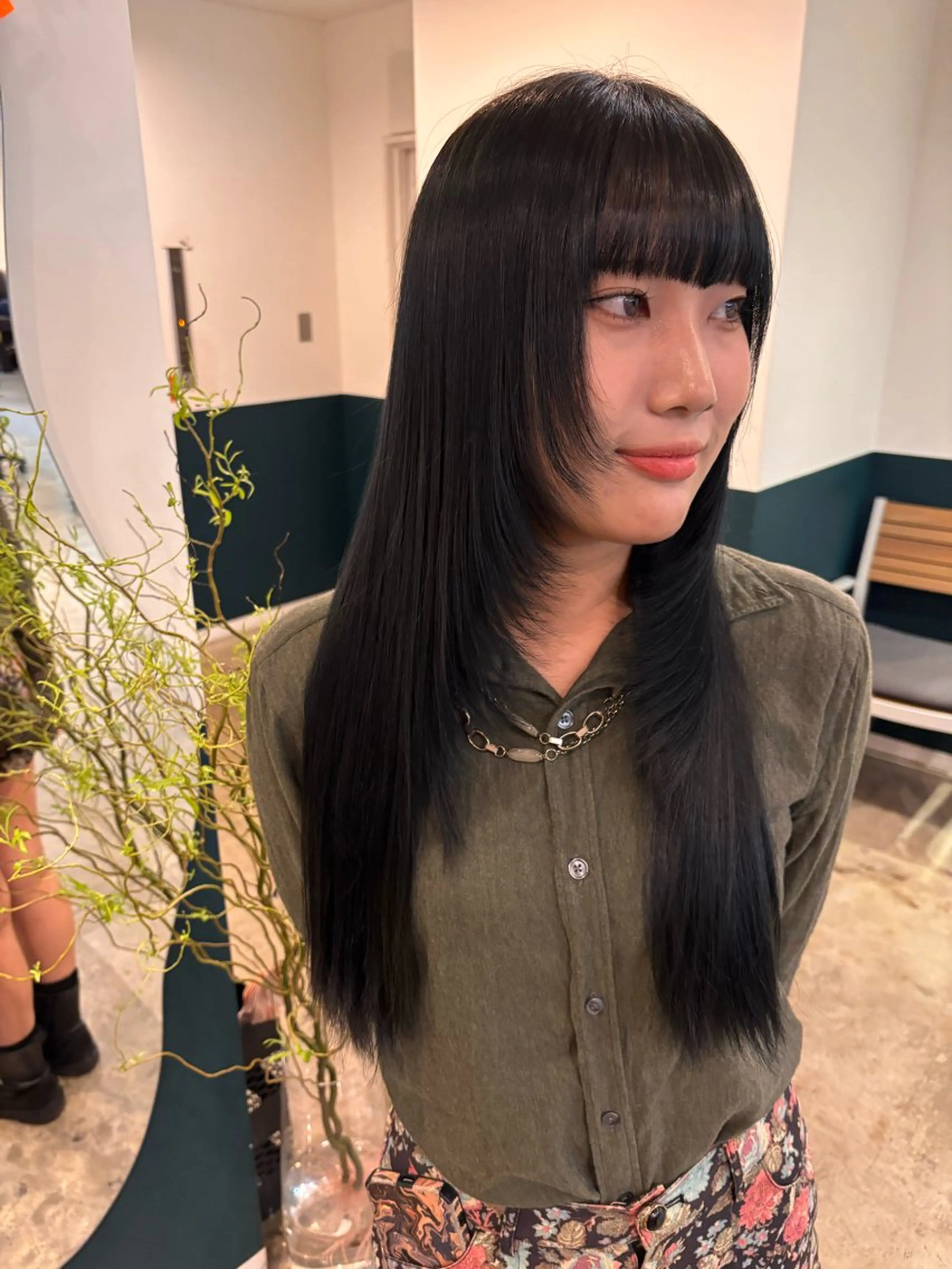 ロング レイヤーカット ☁️RIKA☁️ @ri2_____bのヘアスタイル