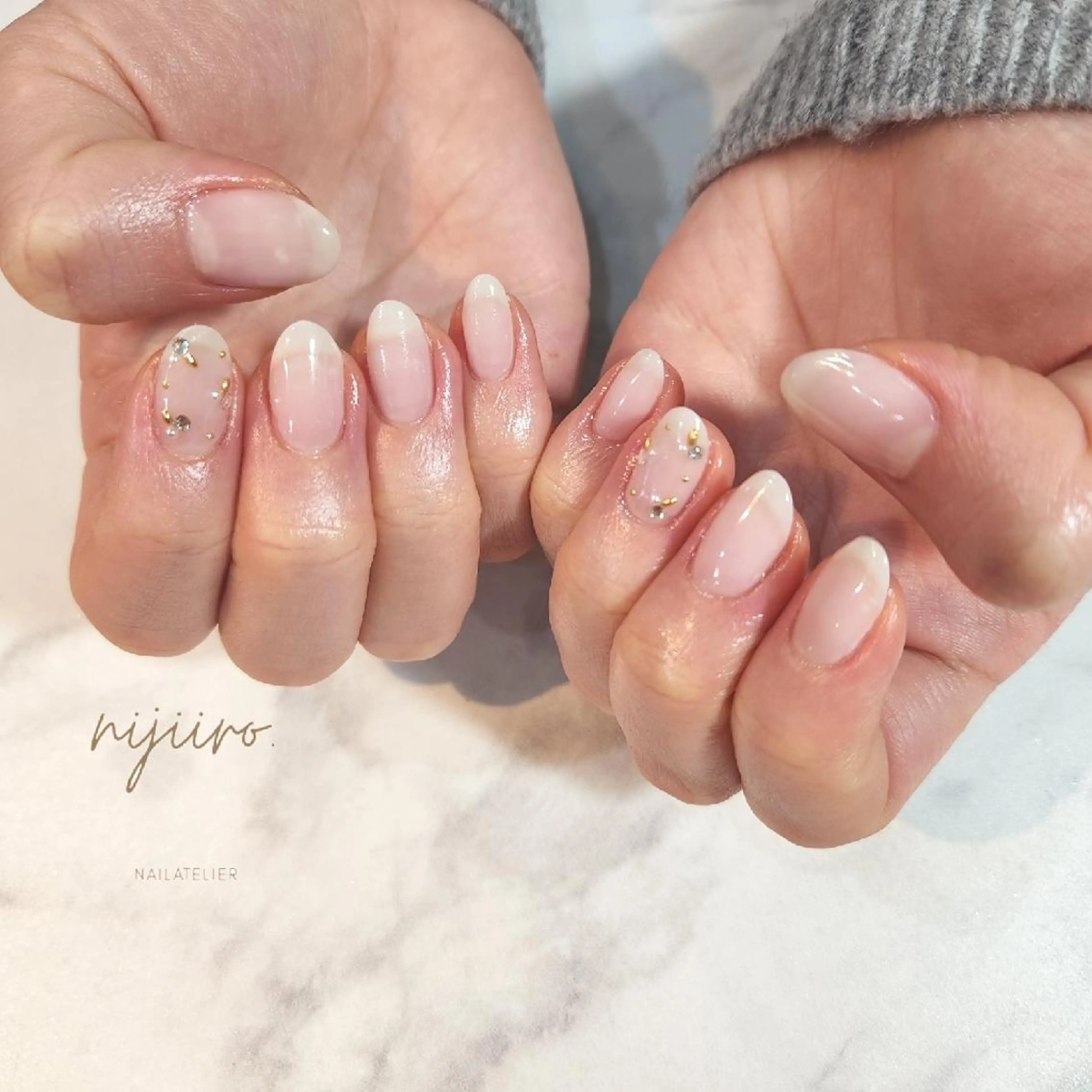 ネイル ハンドネイル nailatelier nijiiro.所属・nijiiro🌈 サトウのネイルデザイン