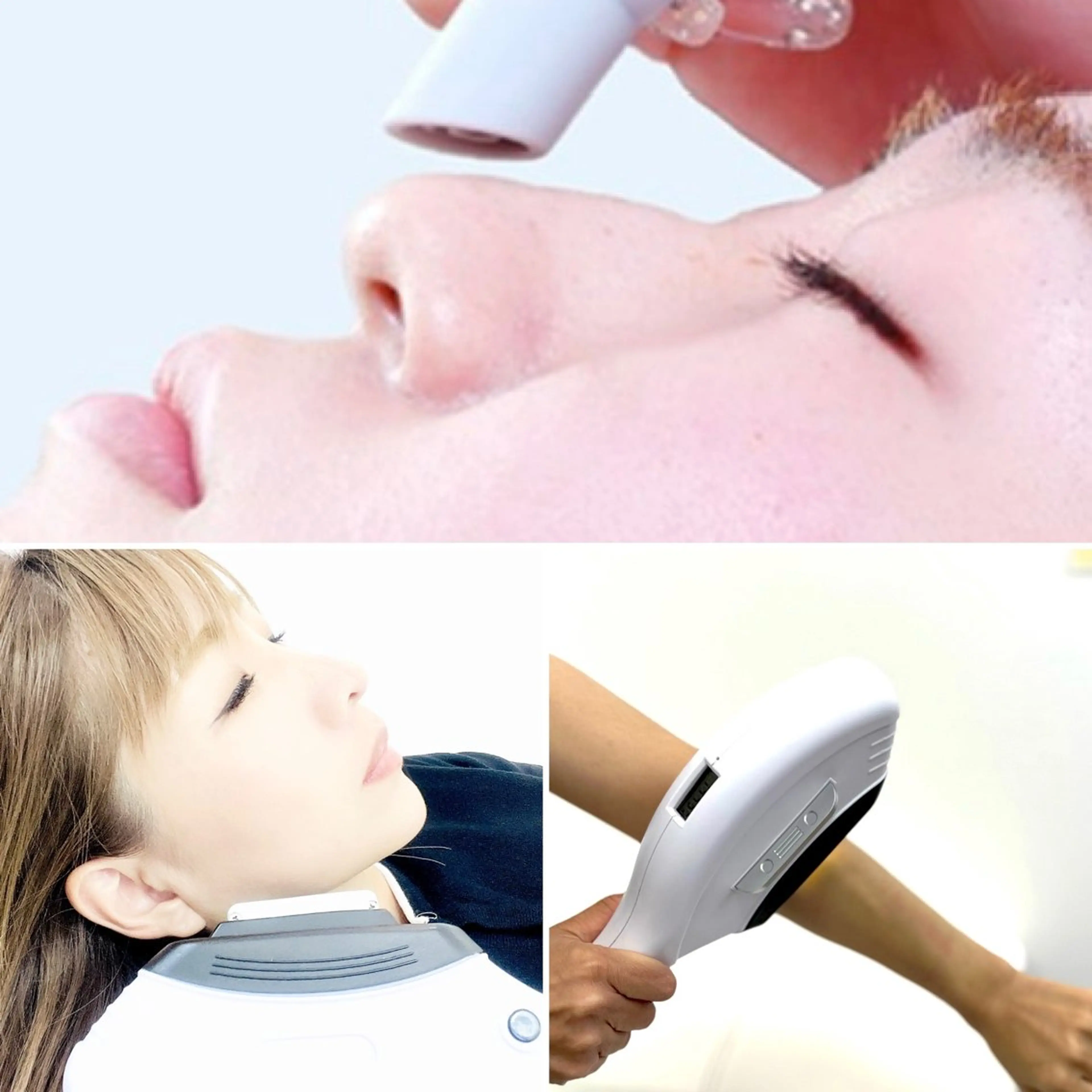 毛穴美容液洗浄＋光フェイシャル＋どこでも脱毛15分の写真