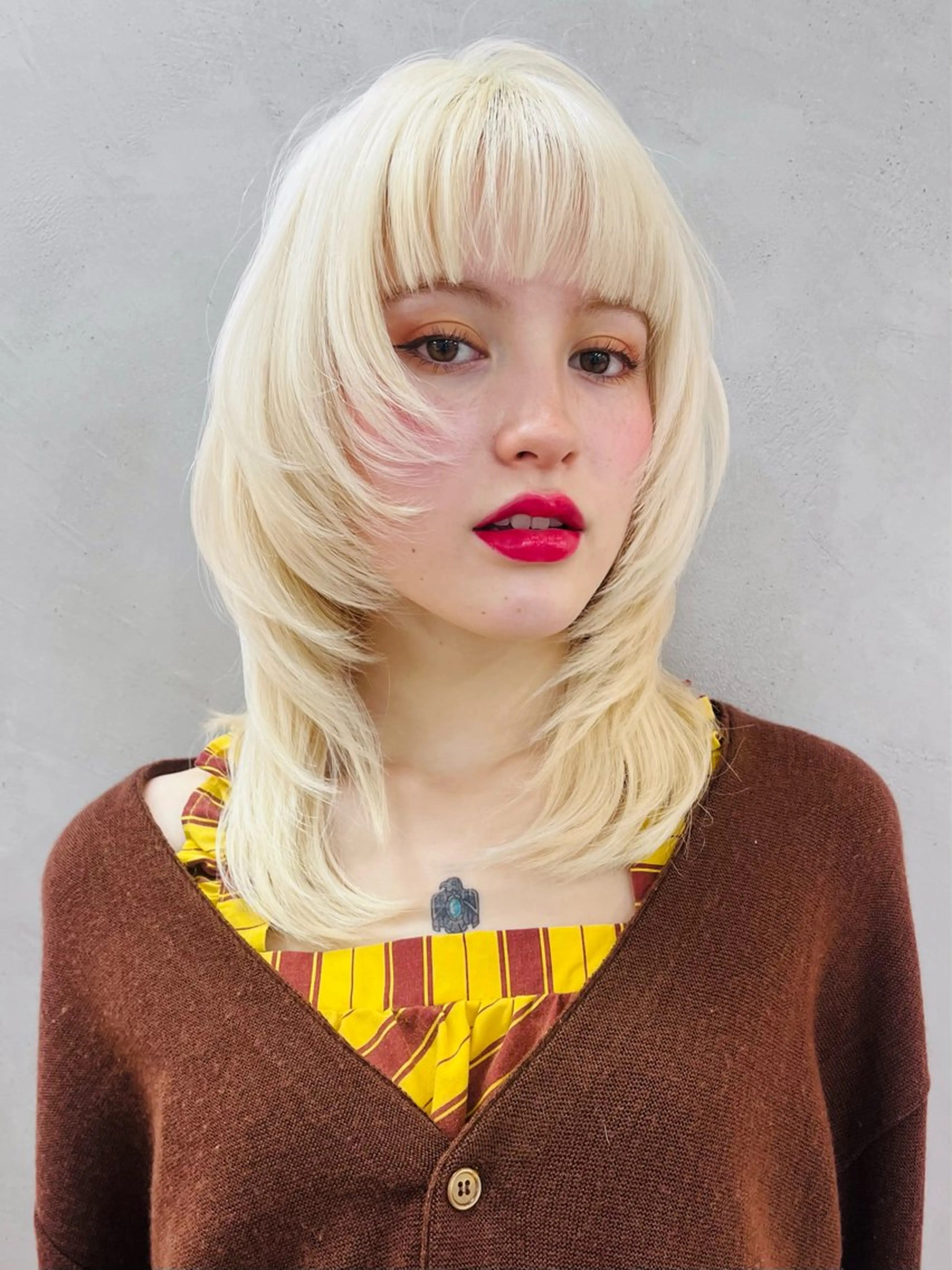 ミディアム カラー ヘアカラー トリートメント Ｖｉｏｔ  銀座 樋口 桃佳のヘアスタイル