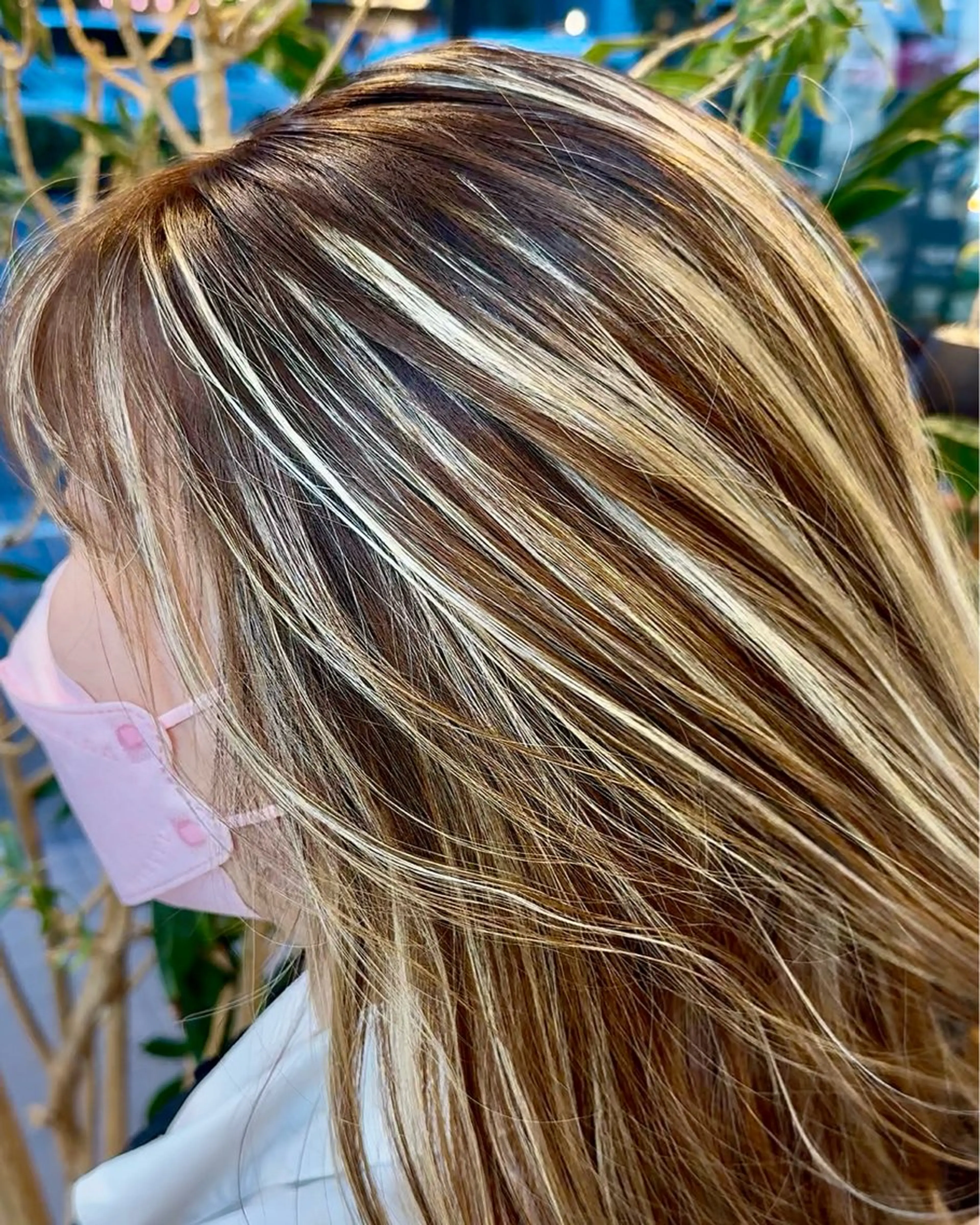 ロング カラー ハイライトカラー 3Dハイライト ハイライト ヘアカラー トリートメント Cure2所属・🌈白いハイライト 🌈 🐶ノザワ🐶のヘアスタイル