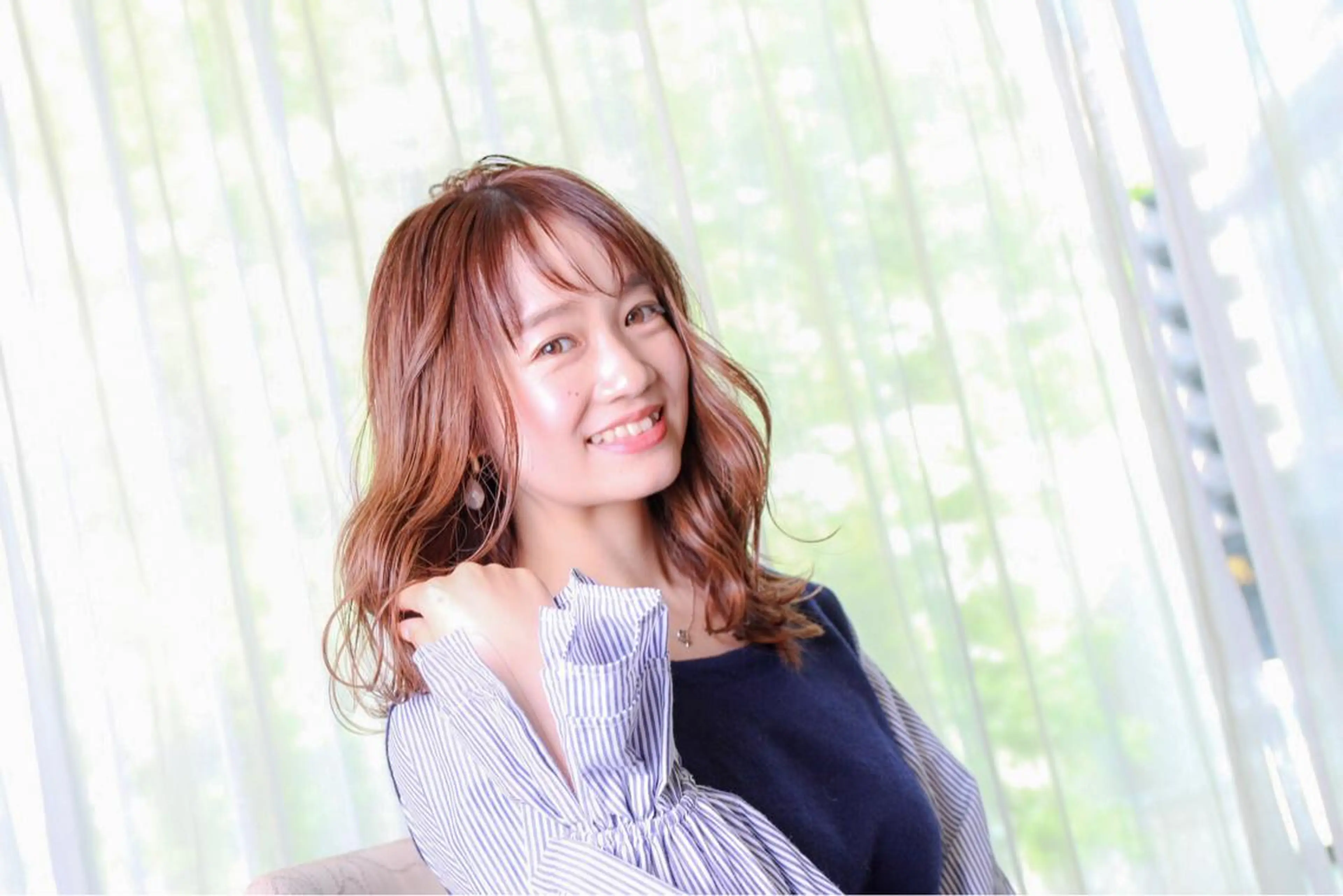 ロング カラー 永野 成知のヘアスタイル