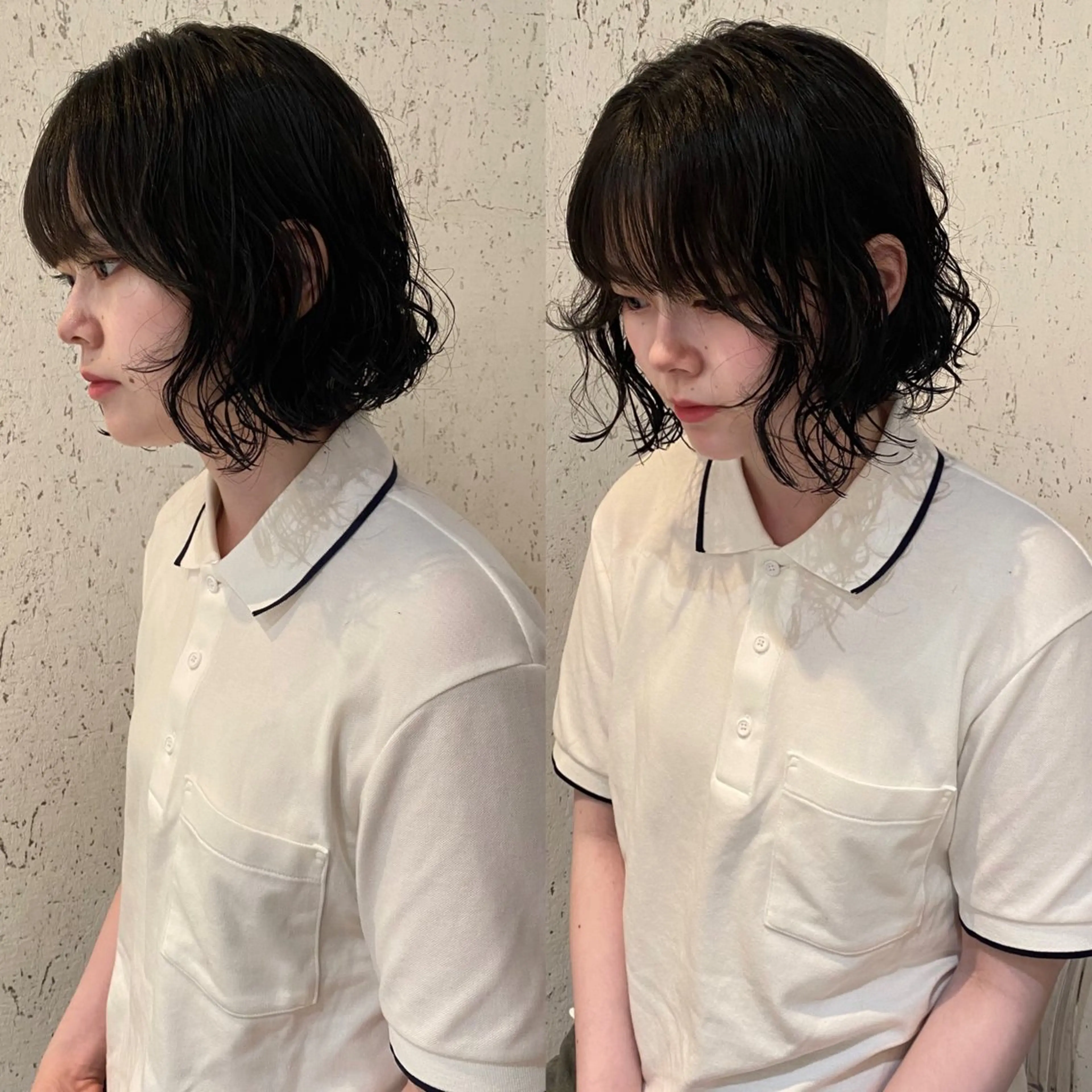 ショート カラー パーマ 似合わせカット カット パーマ mai / linoah˚✧のヘアスタイル