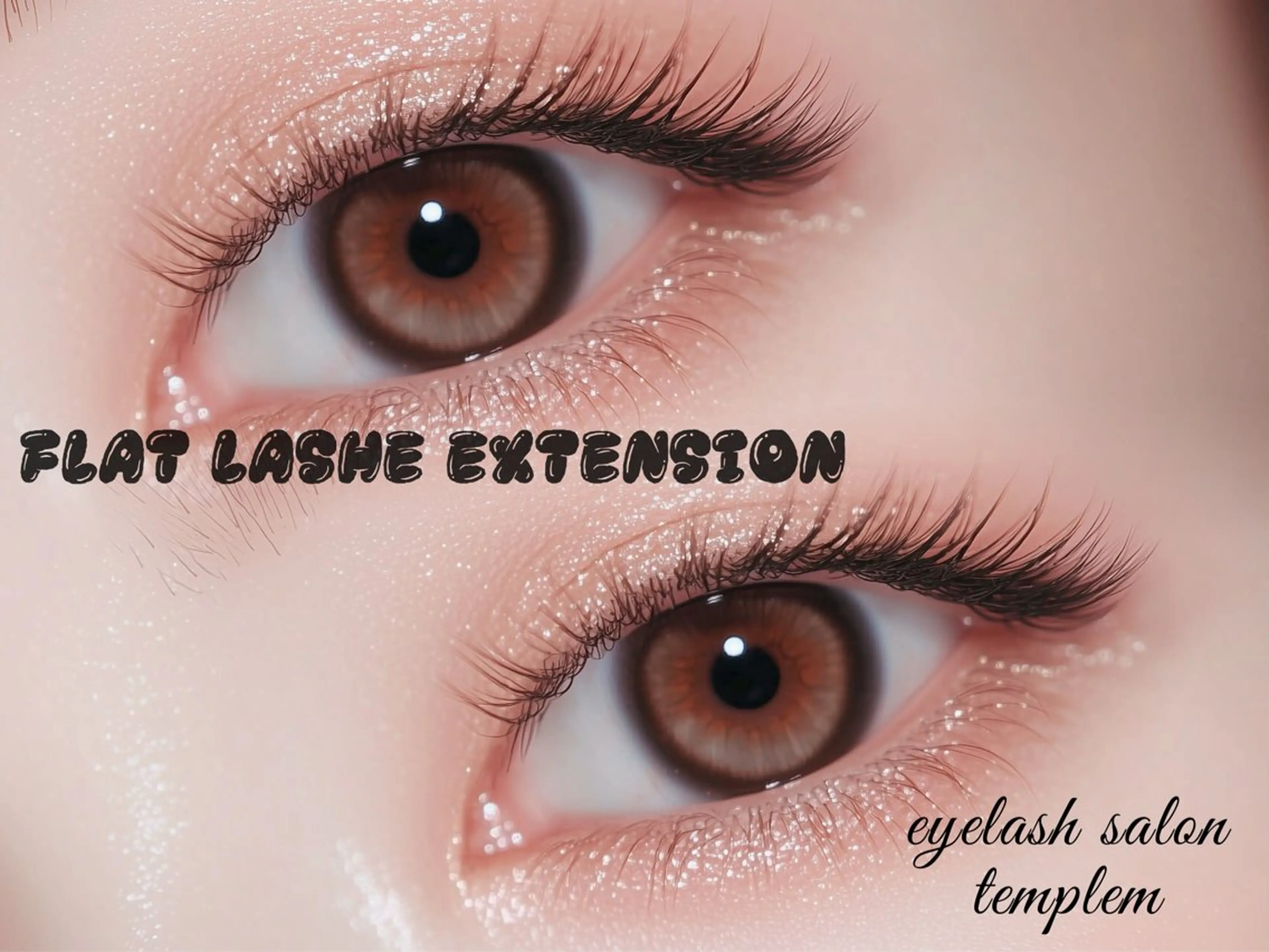 フラットラッシュエクステ100本の写真