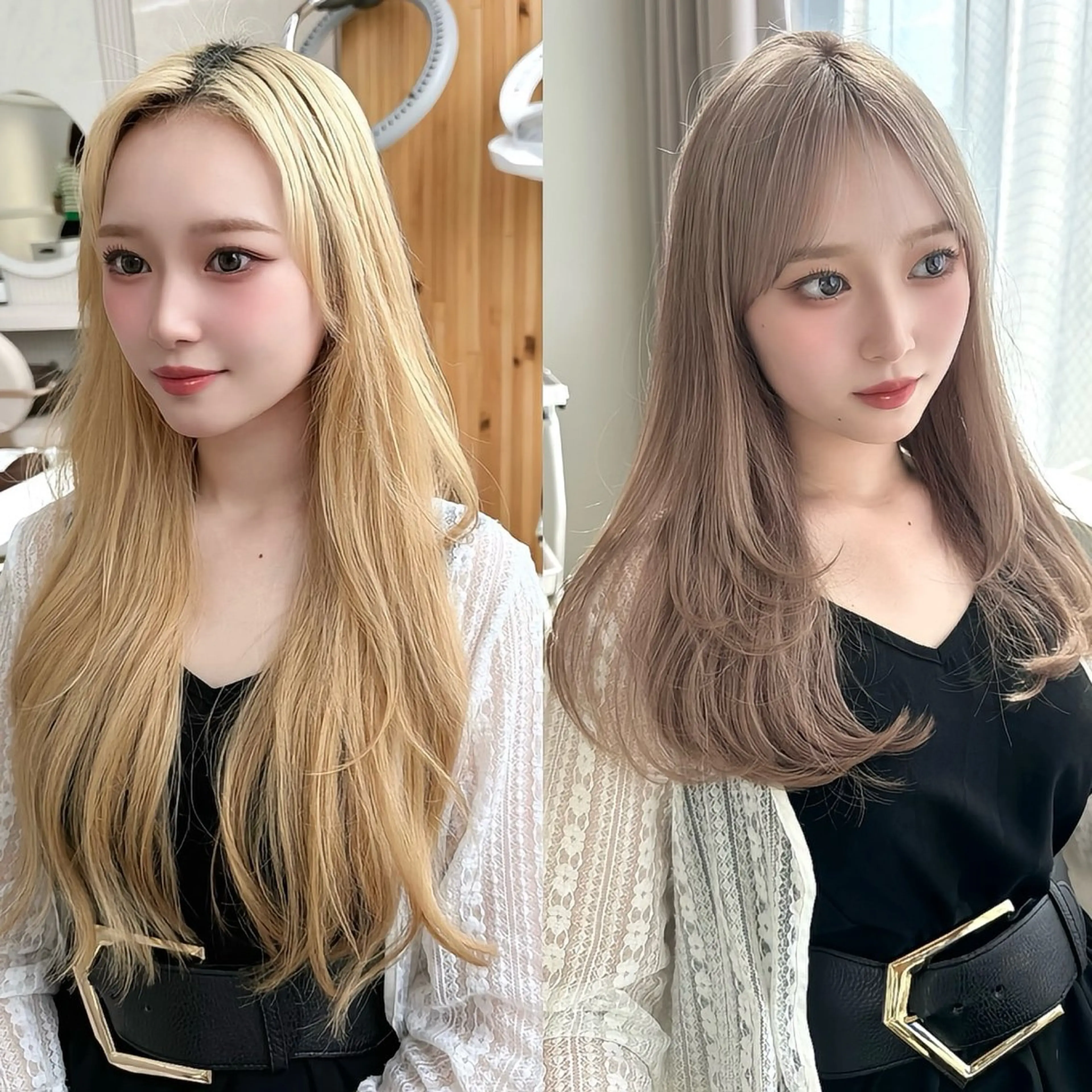 ロング カラー 🇰🇷韓国風くびれ ヘア🇰🇷中村優大のヘアスタイル