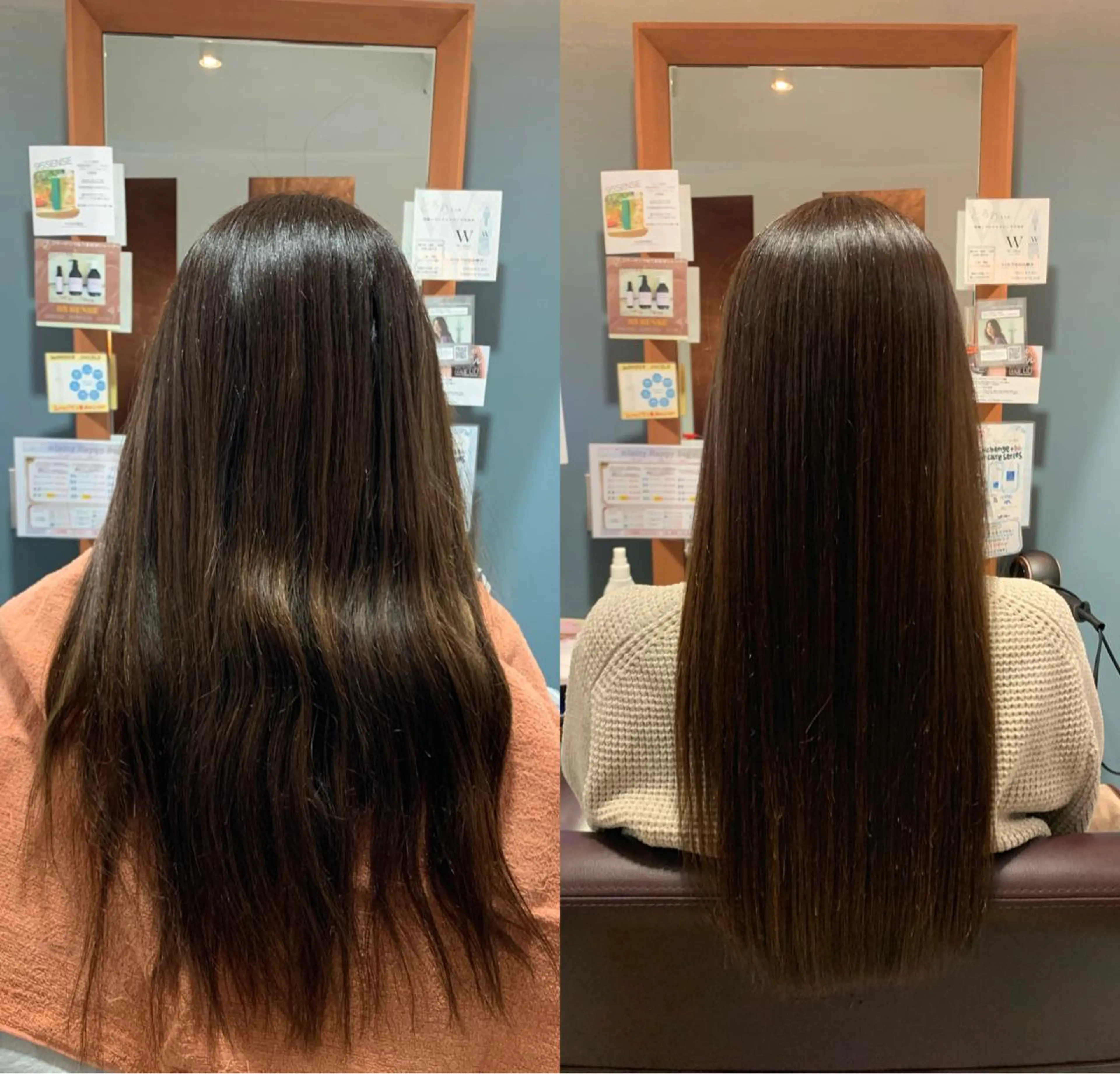 ロング パーマ 傷ませない縮毛矯正／ 吉岡 美江のヘアスタイル