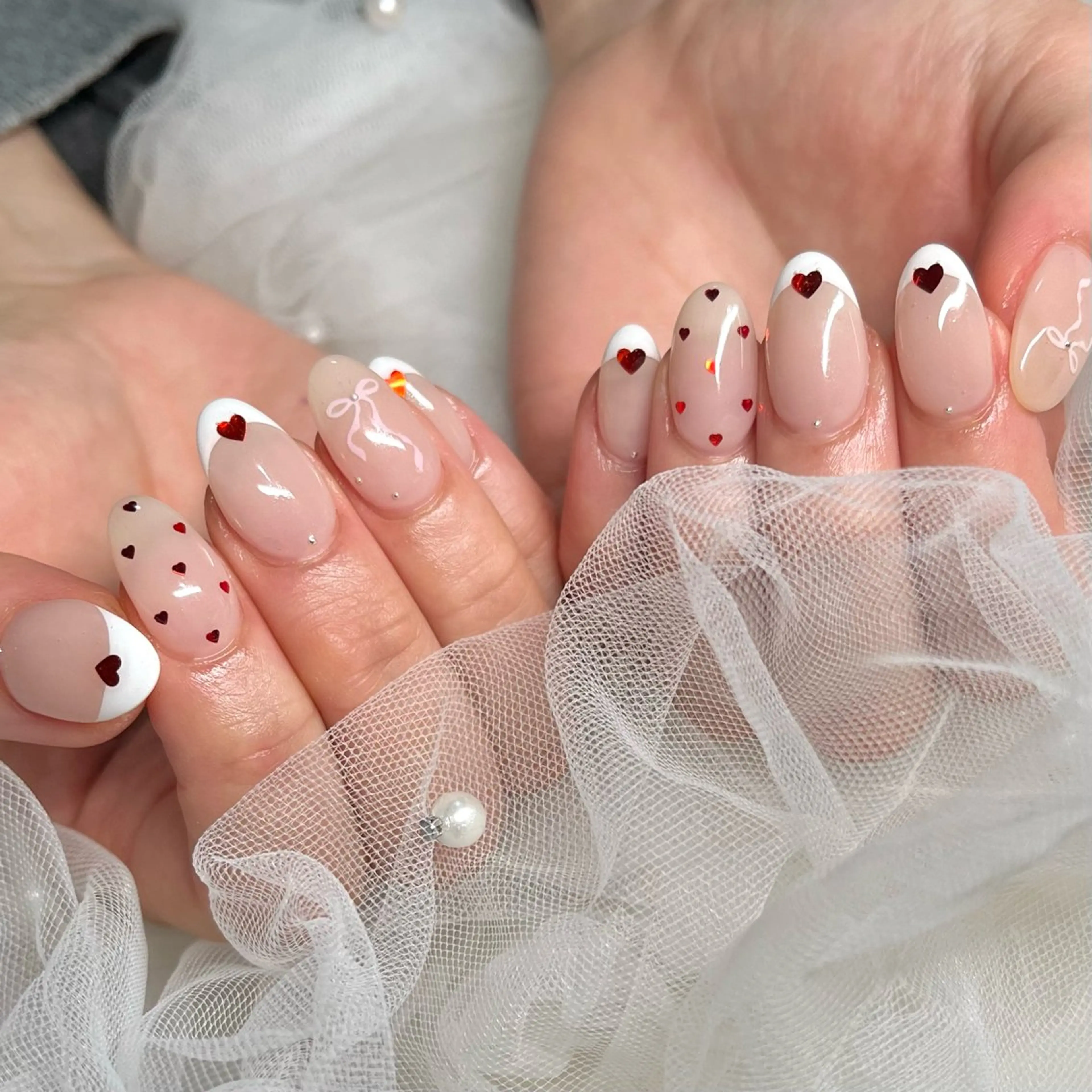 ネイル ハンドネイル joie ange rinna上本町のネイルデザイン