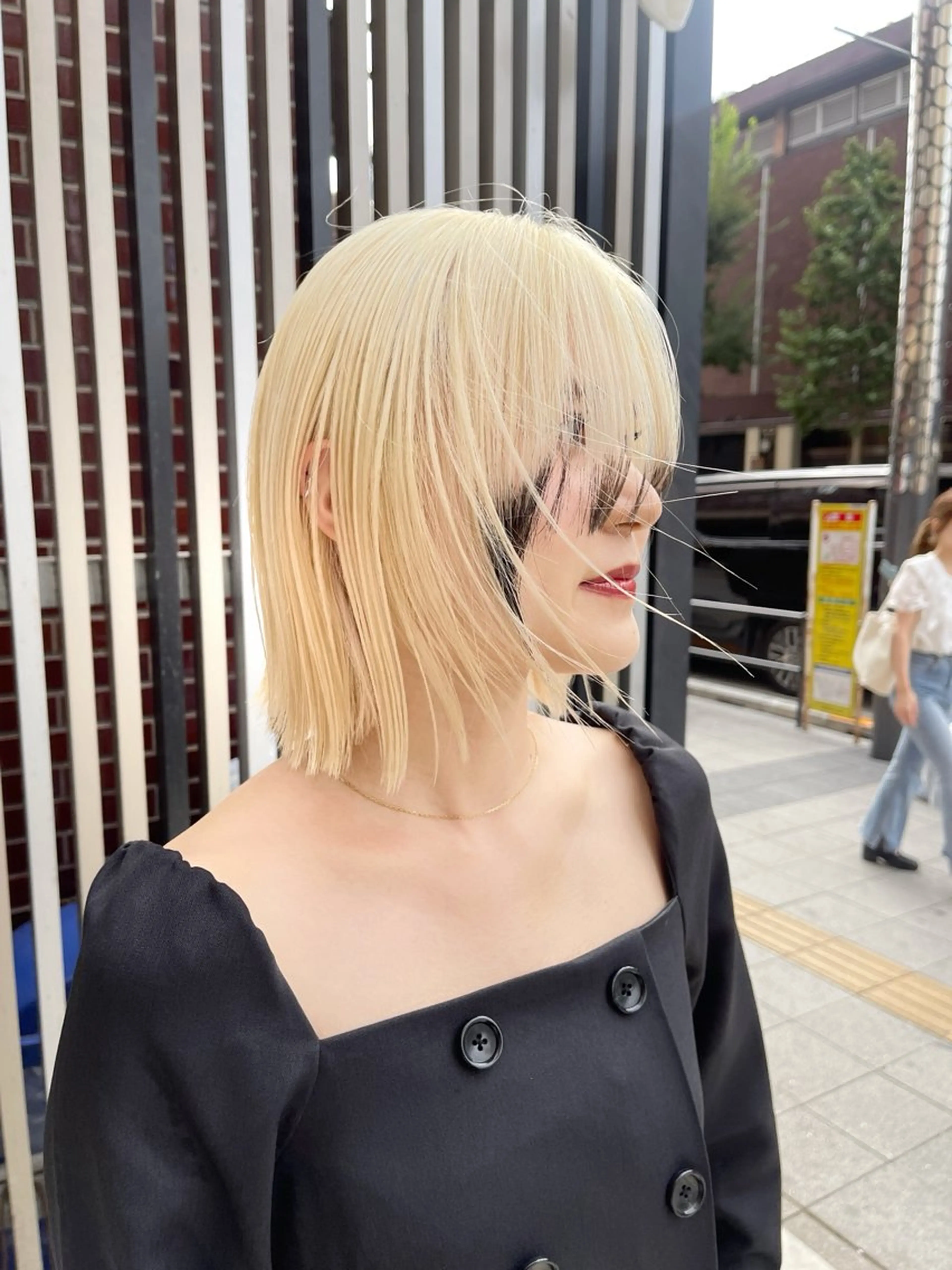 ミディアム カラー ベージュカラー ブロンド ブロンドベージュ ハイトーンカラー ボブ カット ヘアカラー トリートメント PALAN K-Beauty SHINJUKU所属・“ミニモ最高評価獲得 “代表"Kohei"のヘアスタイル