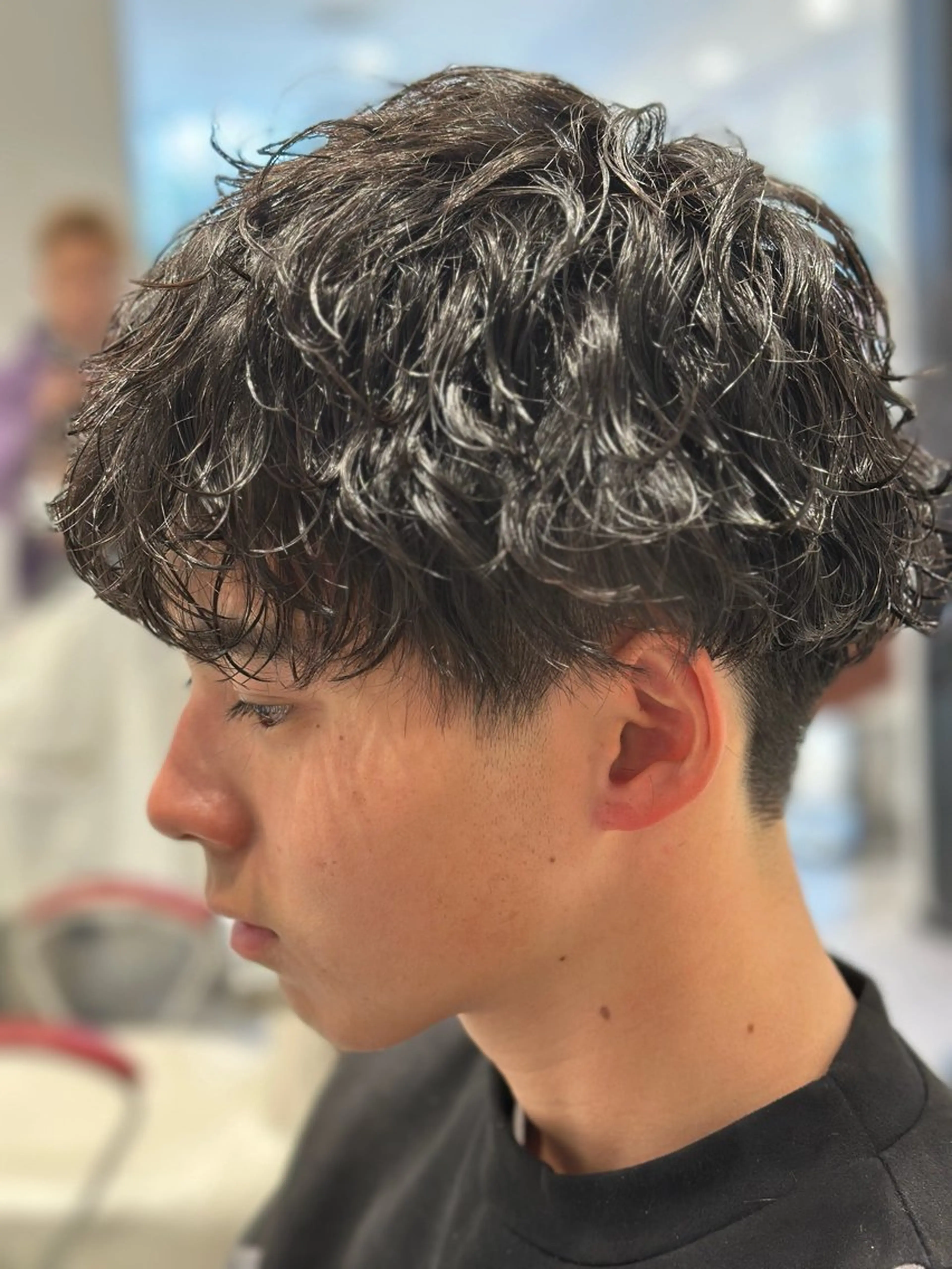 パーマ メンズ 鈴木 瑛介のヘアスタイル