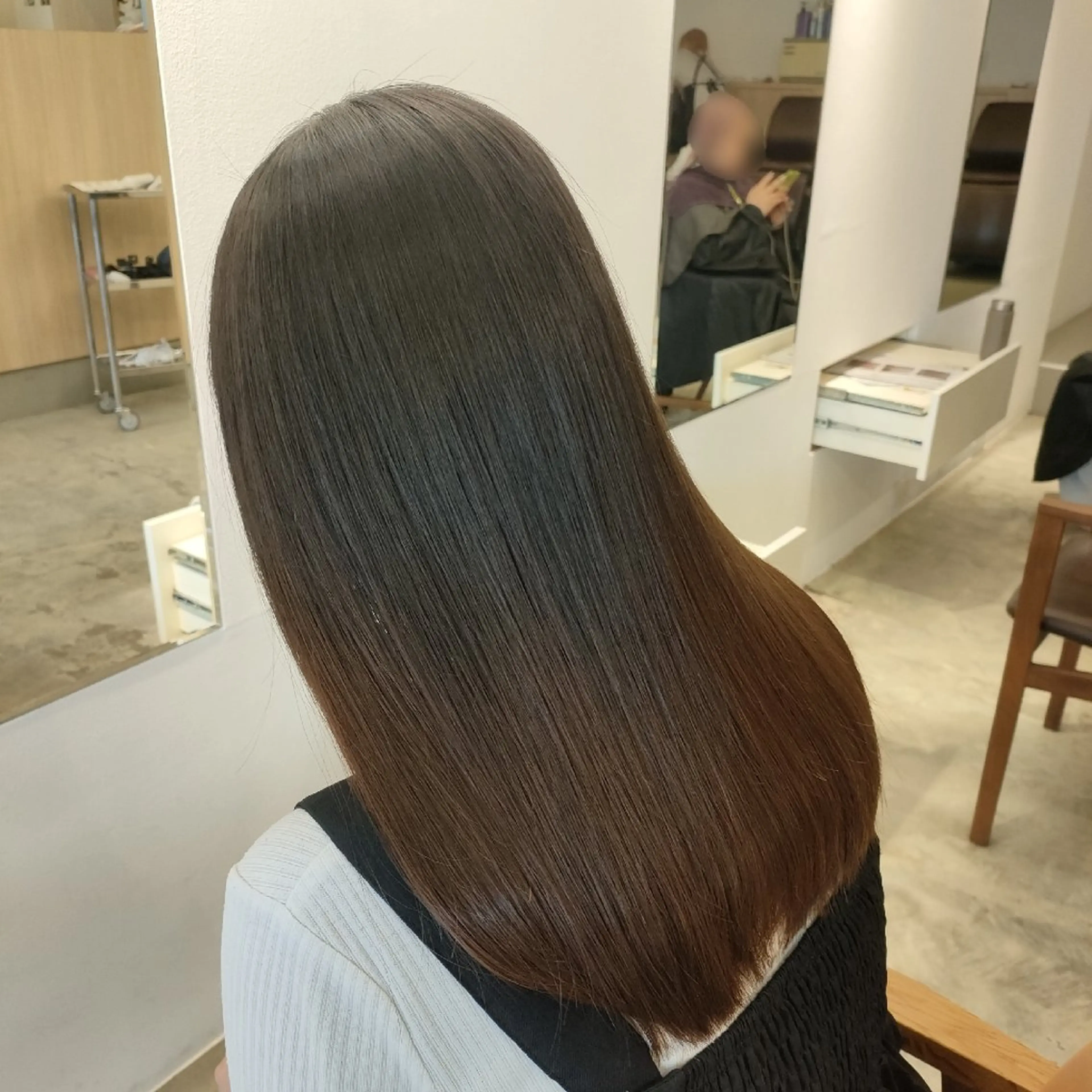 セミロング カット 縮毛矯正 トリートメント ❁︎NOAN❁︎ 2/25(水)空き有のヘアスタイル