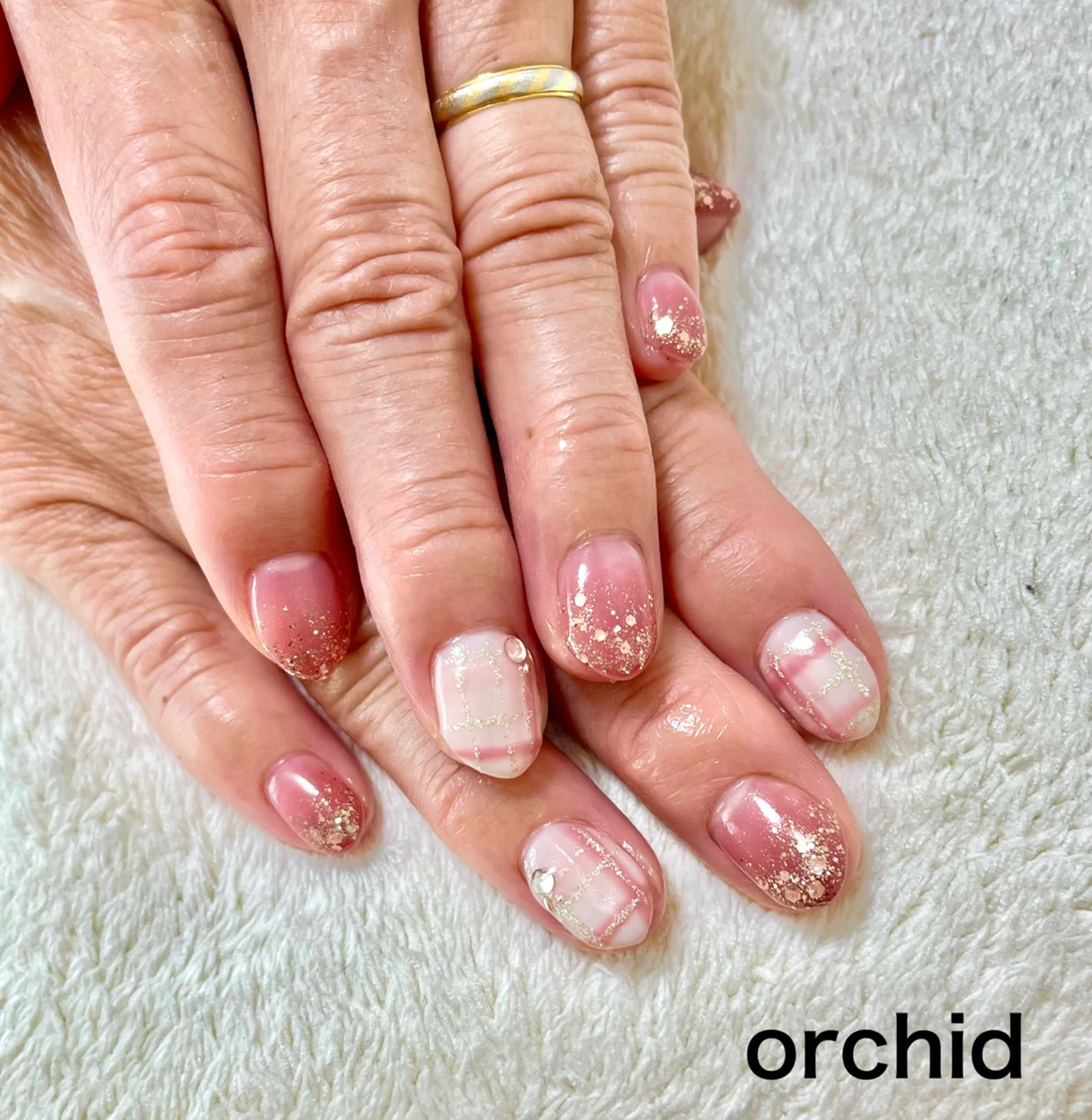 ネイル ハンドネイル orchid ♡オーキッドのネイルデザイン