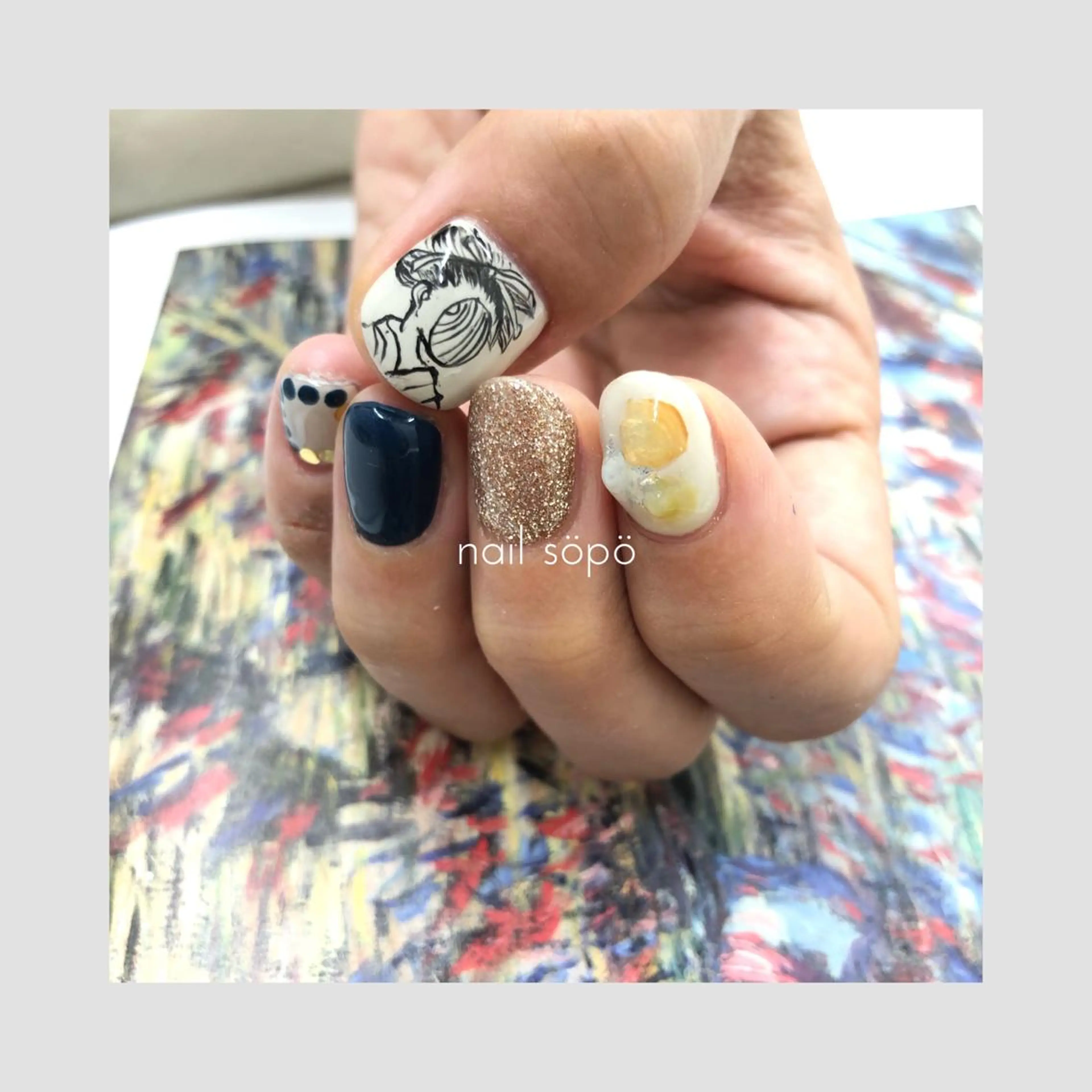 ネイル 自由が丘✳︎奥沢 nail söpöのネイルデザイン