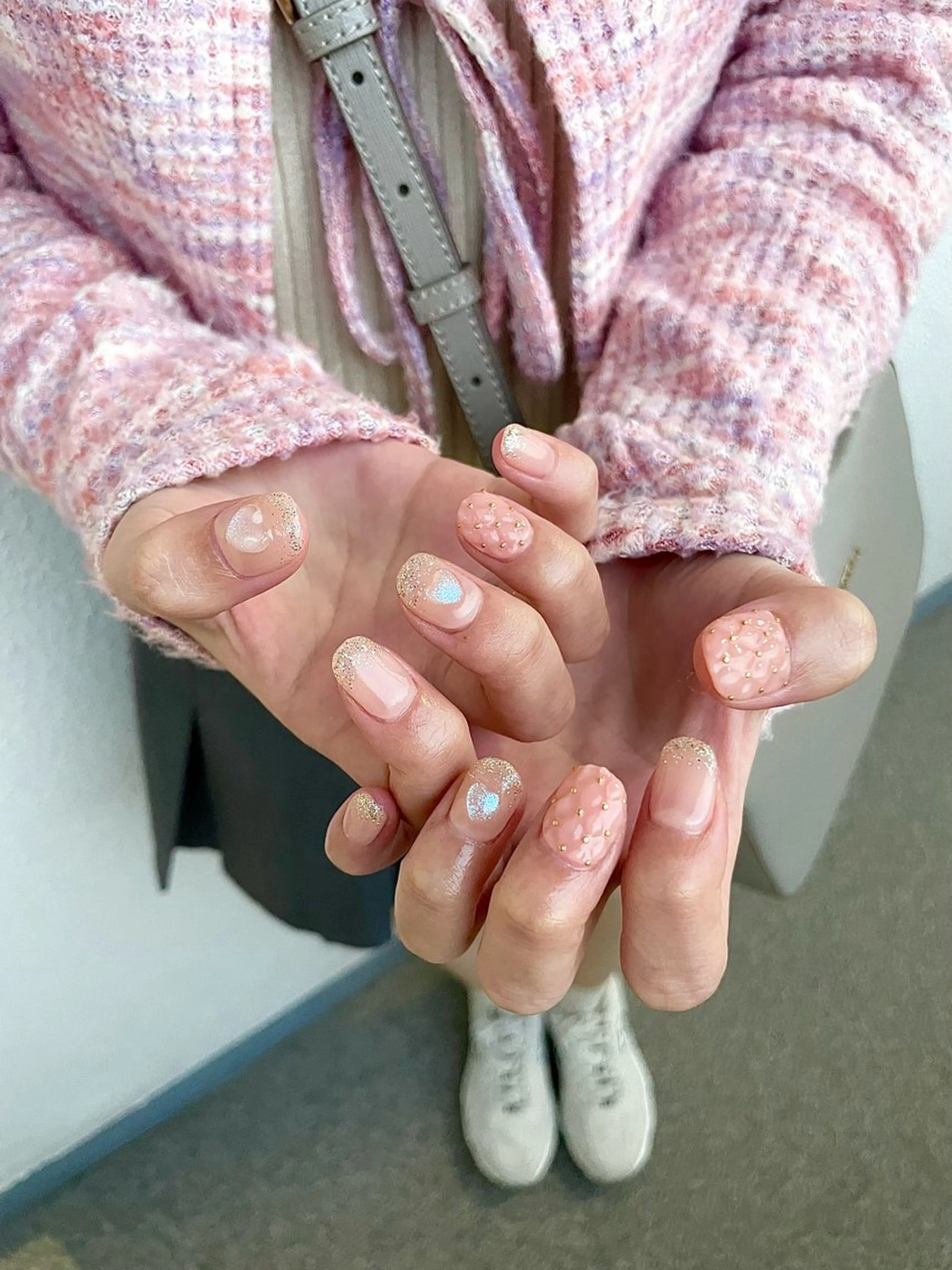 ネイル ガーリー ハート Ever Blue Nail Salonのネイルデザイン