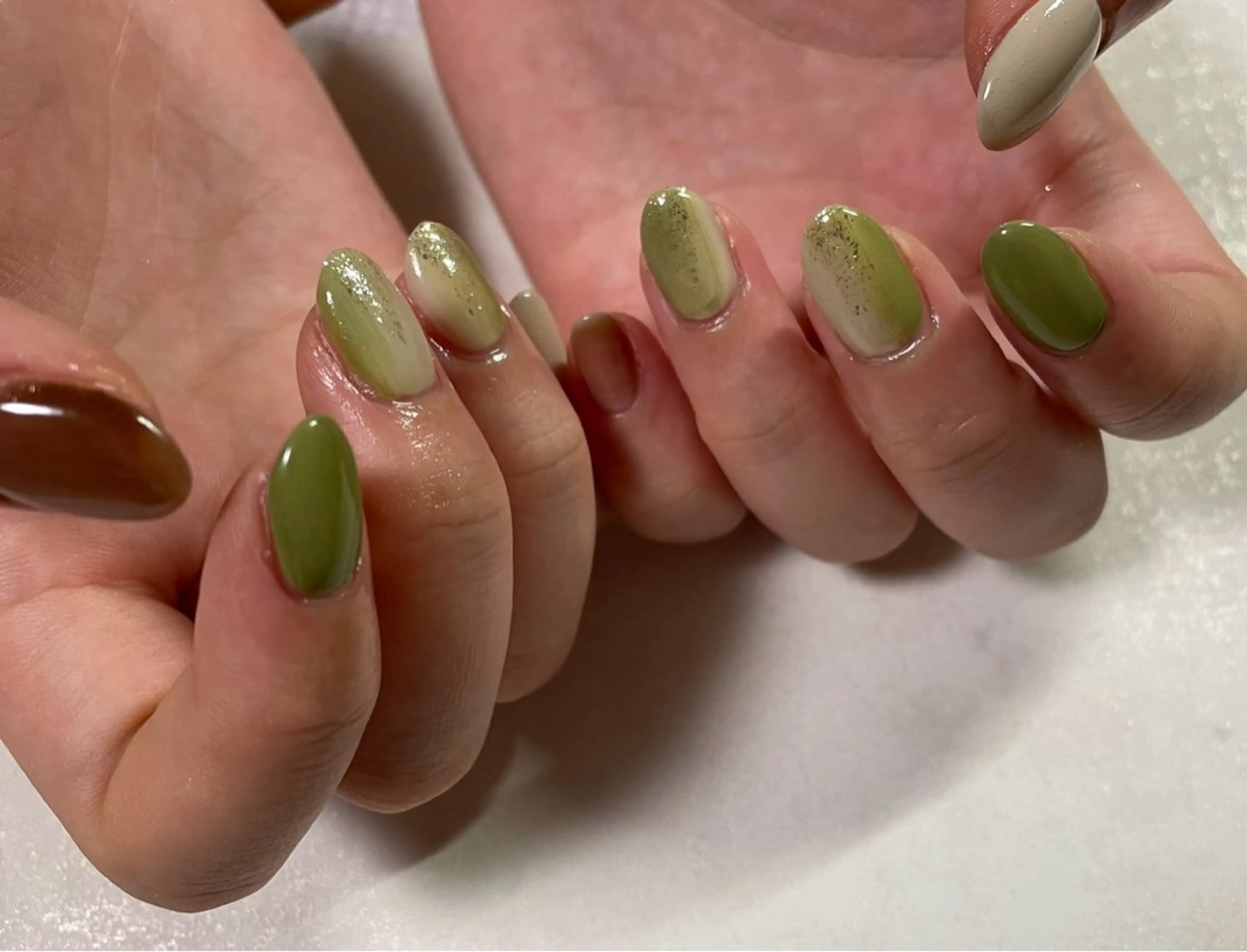 ネイル ジェルネイル グラデーション 韓国ネイル メンズネイル パラジェル kiki nail たまプラーザのネイルデザイン