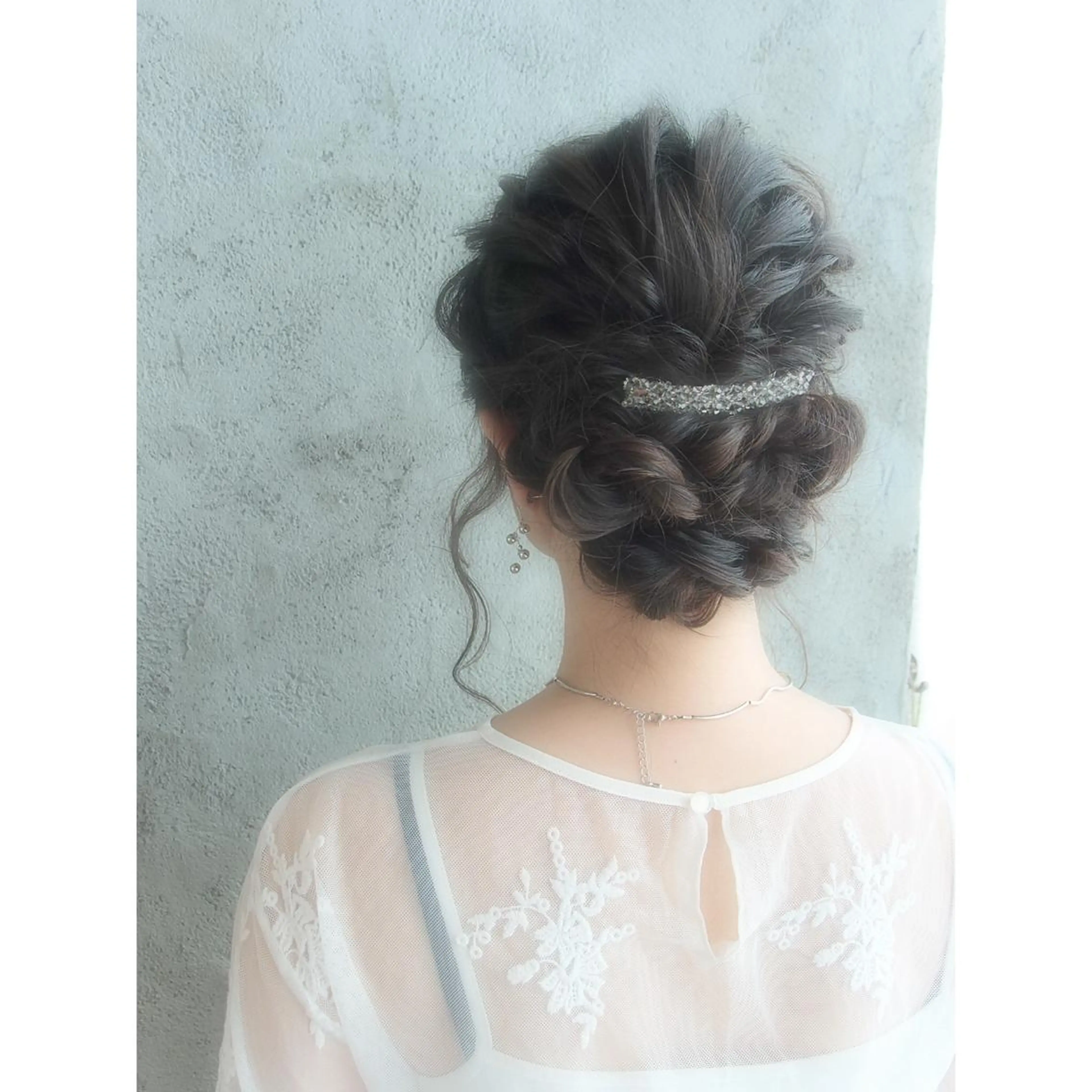 セミロング カラー ヘアアレンジ EMANON天神所属・Hitomi Ezakiのヘアスタイル