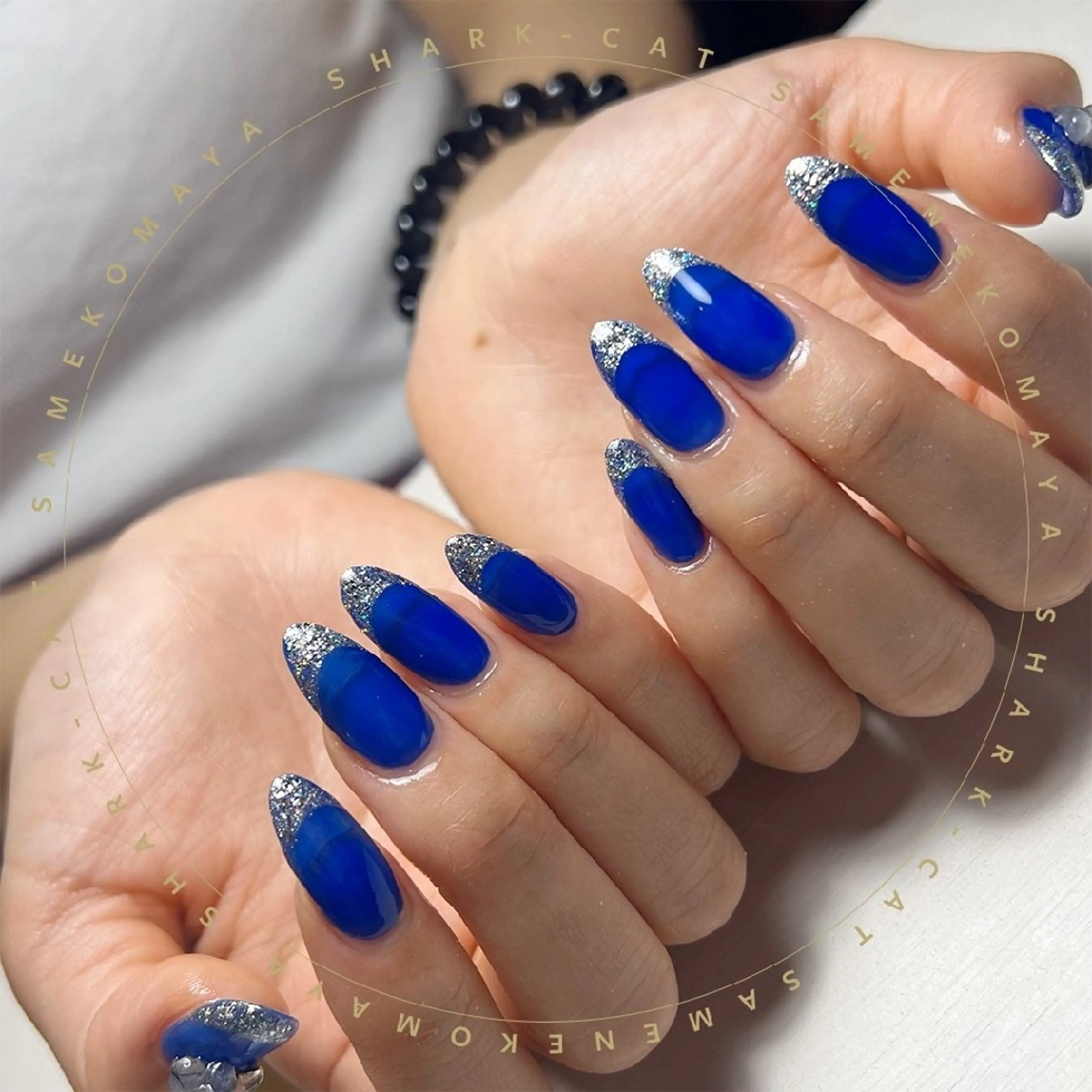 ネイル サメ猫 マーヤのネイルデザイン