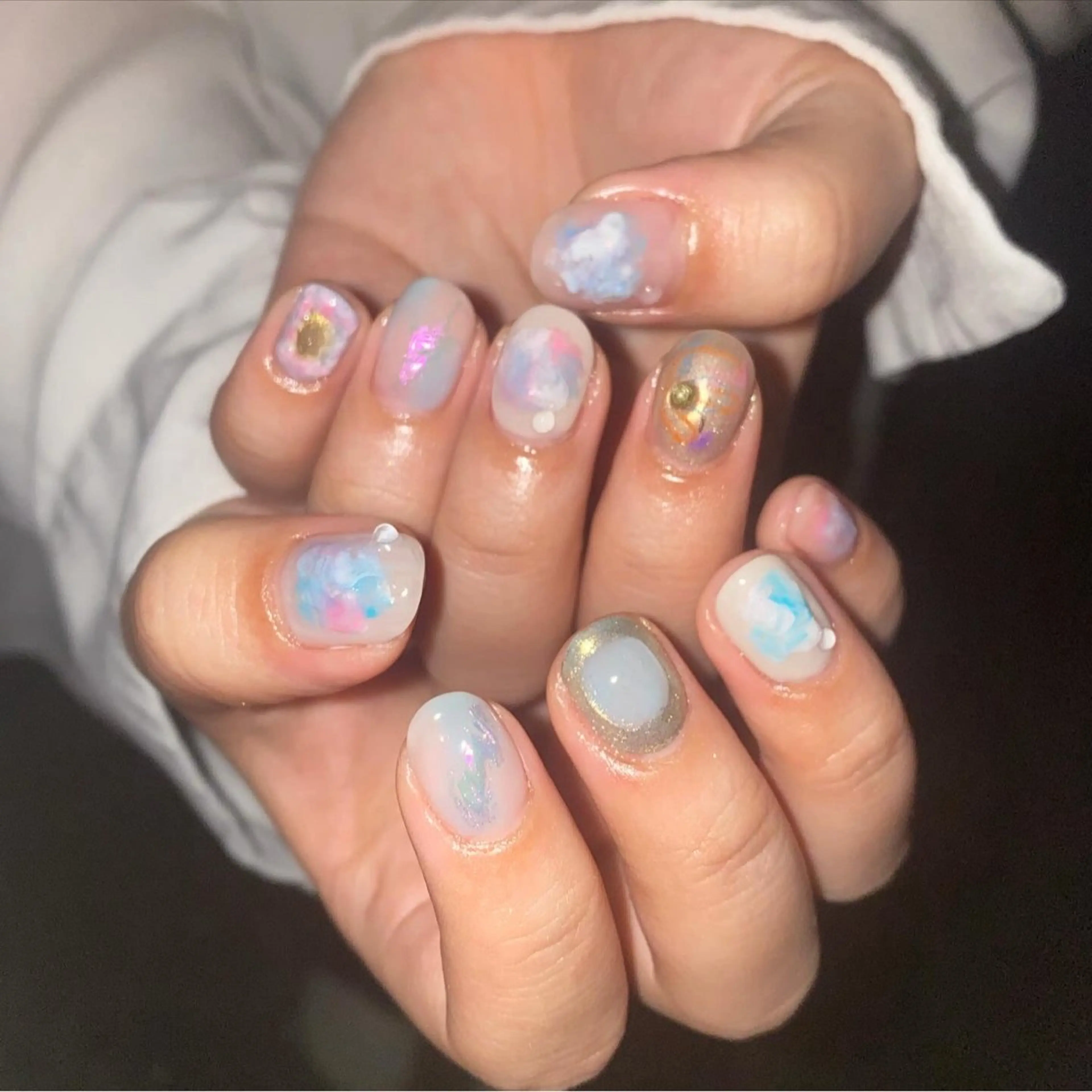 ネイル ハンドネイル フットネイル nano/きもかわ nail🐬🫧のネイルデザイン