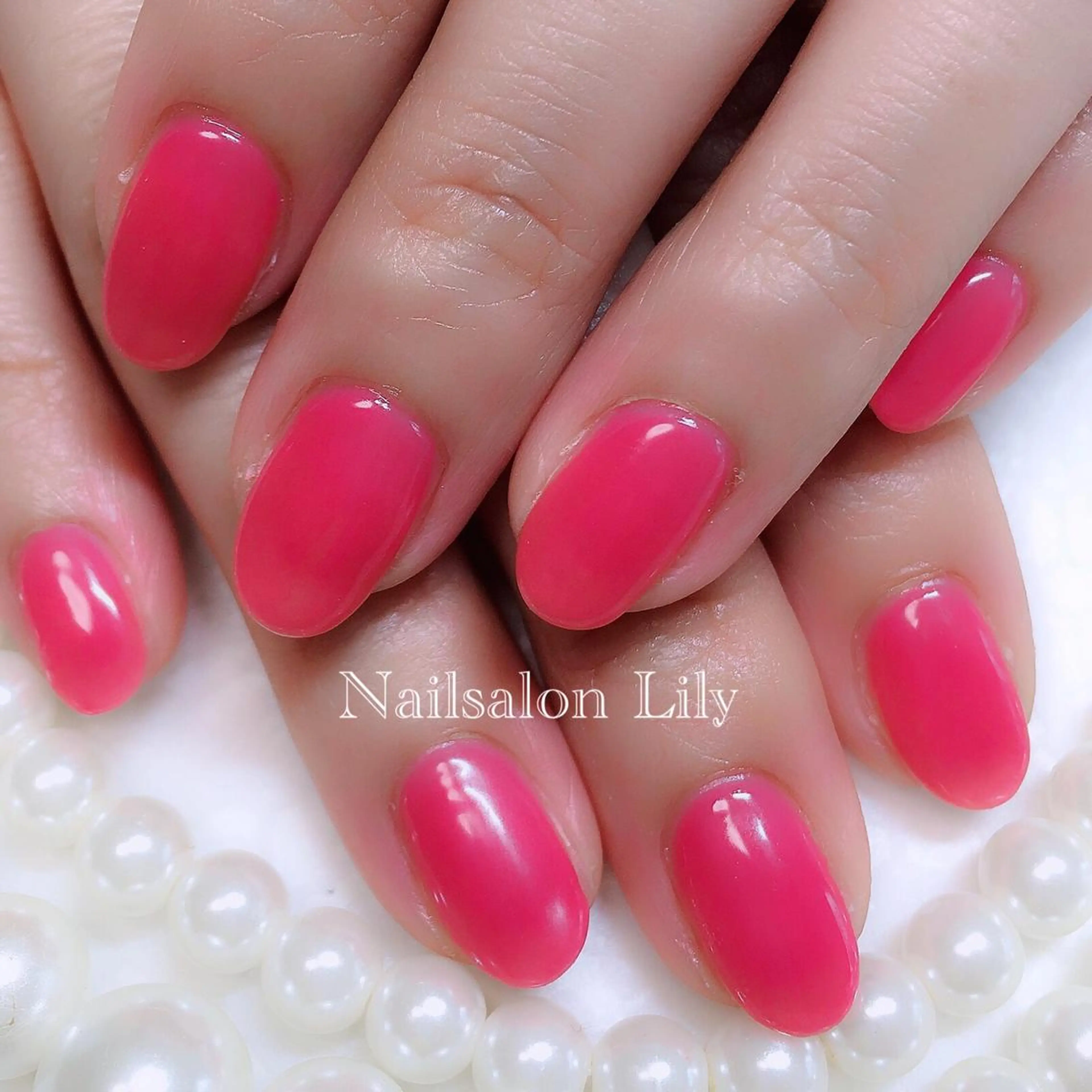 ネイル クリアネイル Nailsalon Lilyのネイルデザイン