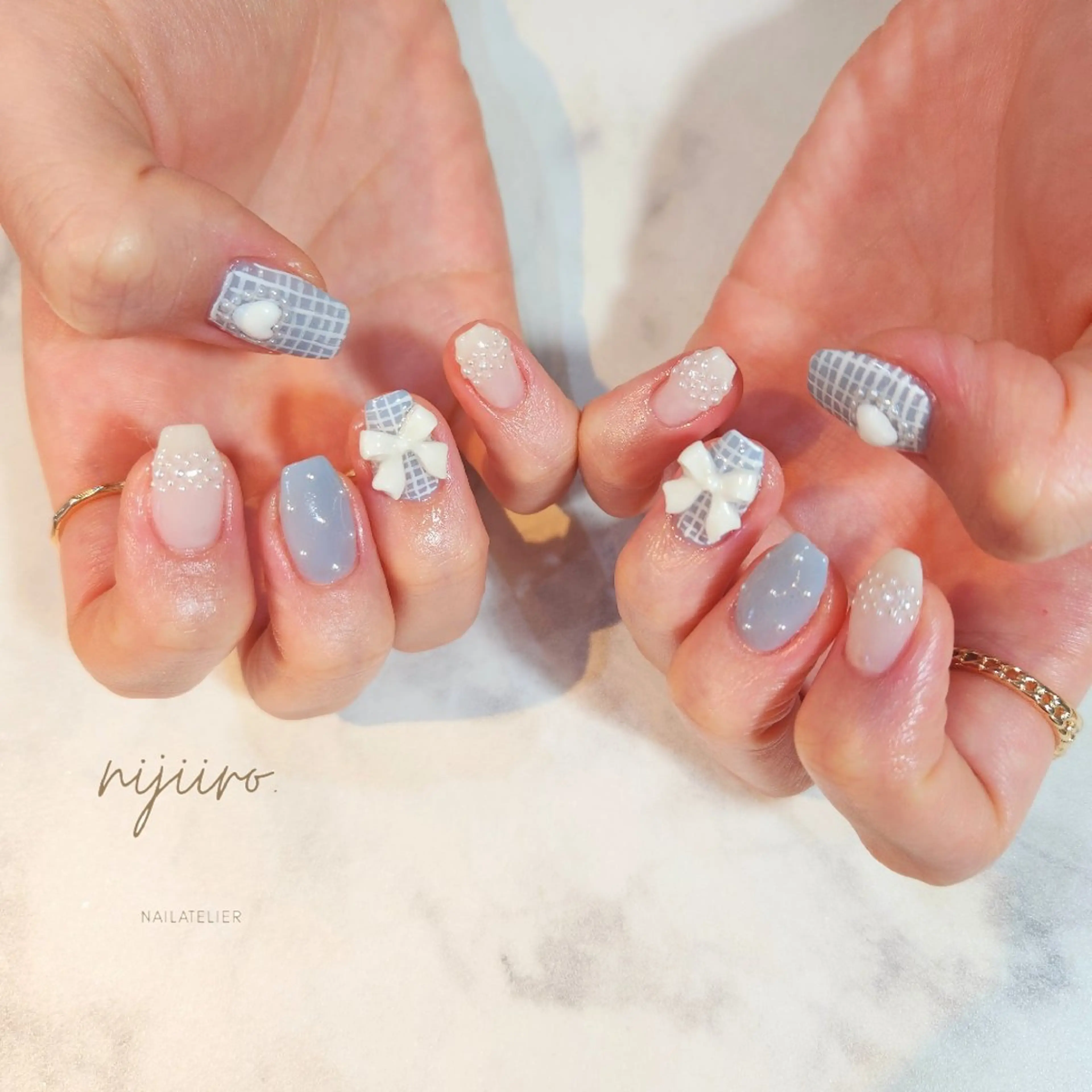 ネイル ハンドネイル nailatelier nijiiro.所属・nijiiro🌈 サトウのネイルデザイン