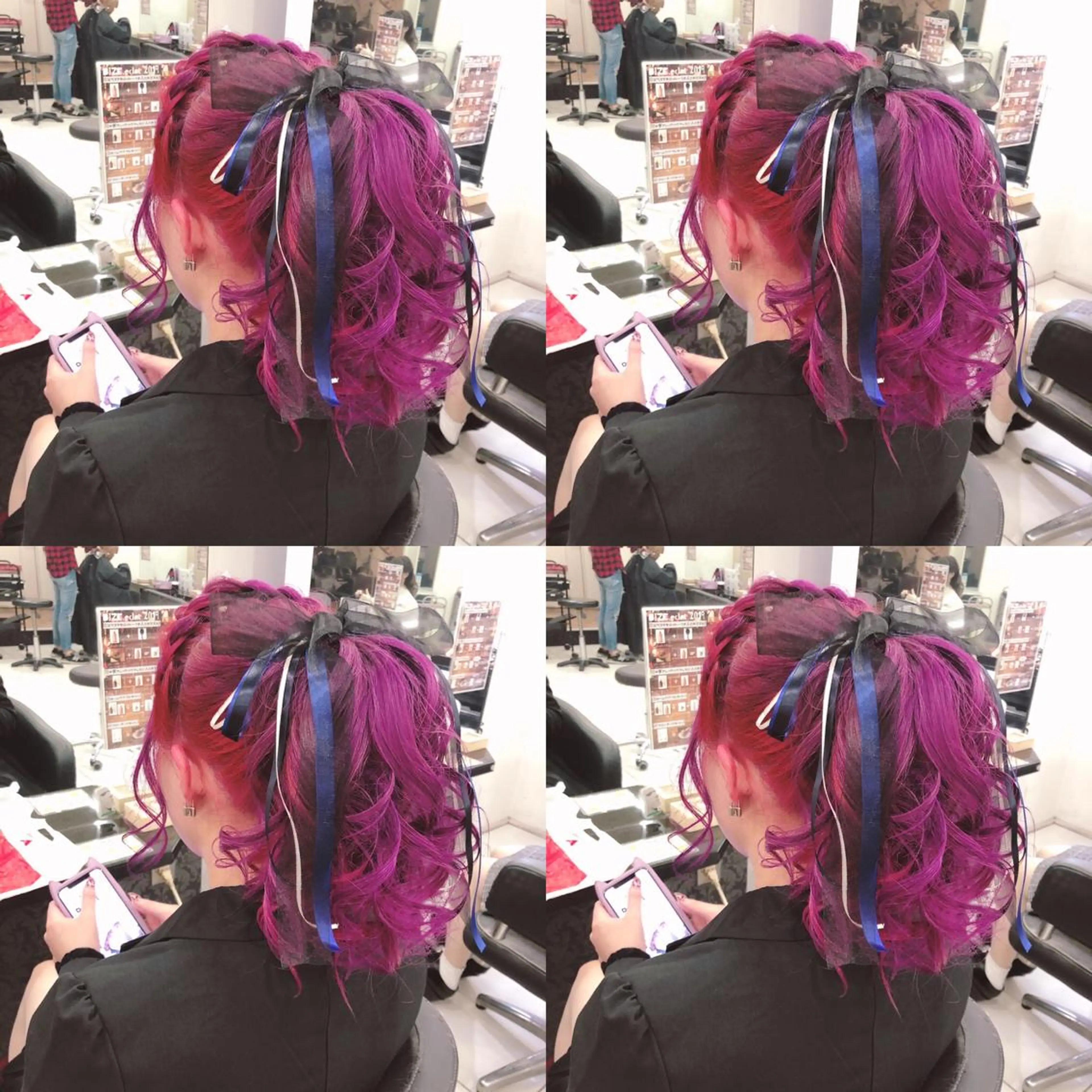 セミロング ヘアアレンジ ポニーテール ヘアセット 🌷MAYU 🌷のヘアスタイル