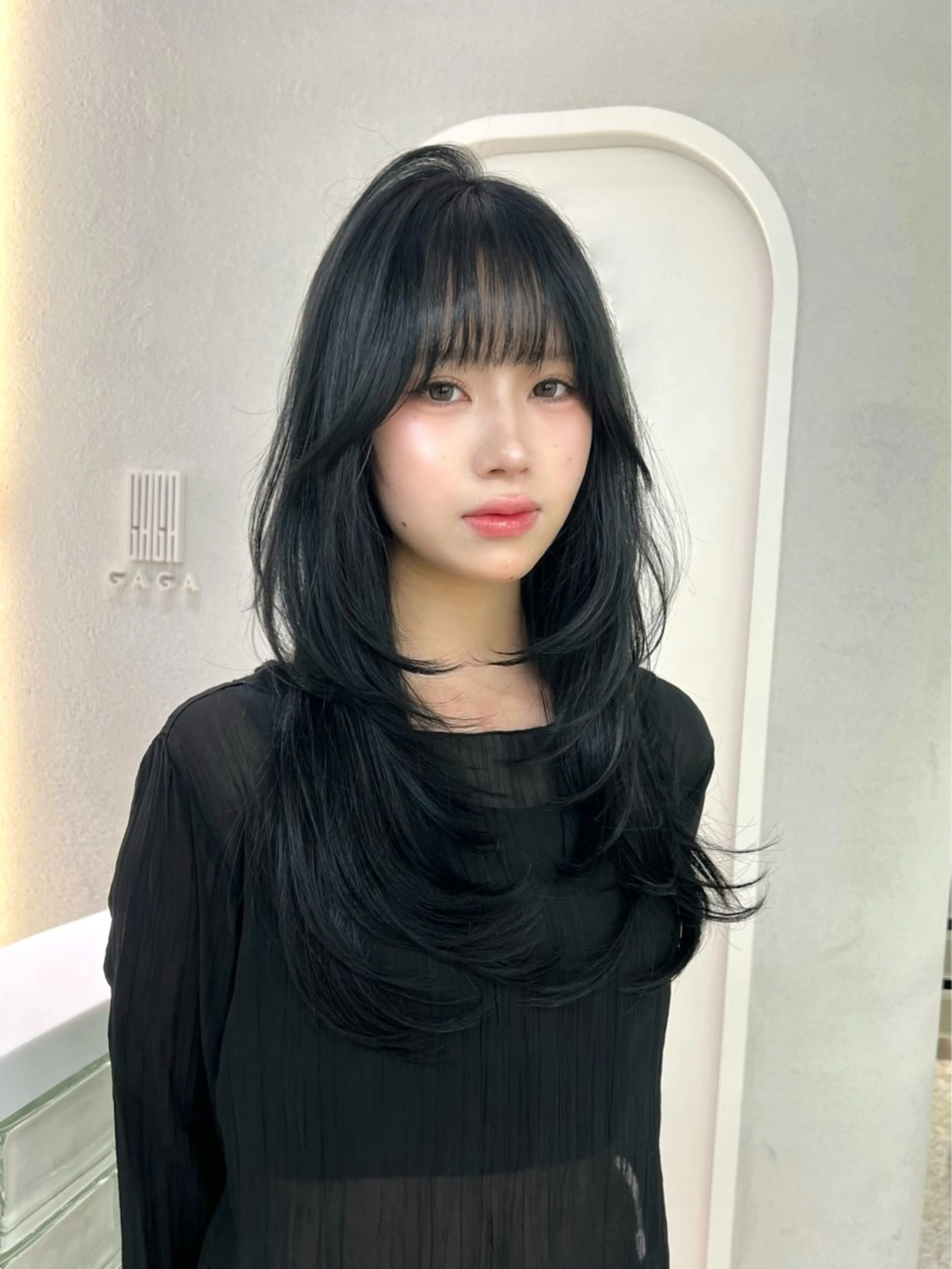 【人気NO.1✨】【❤️ミニモ限定価格❤️】カット+艶ケアカラー+systemヘアマスク💖の写真